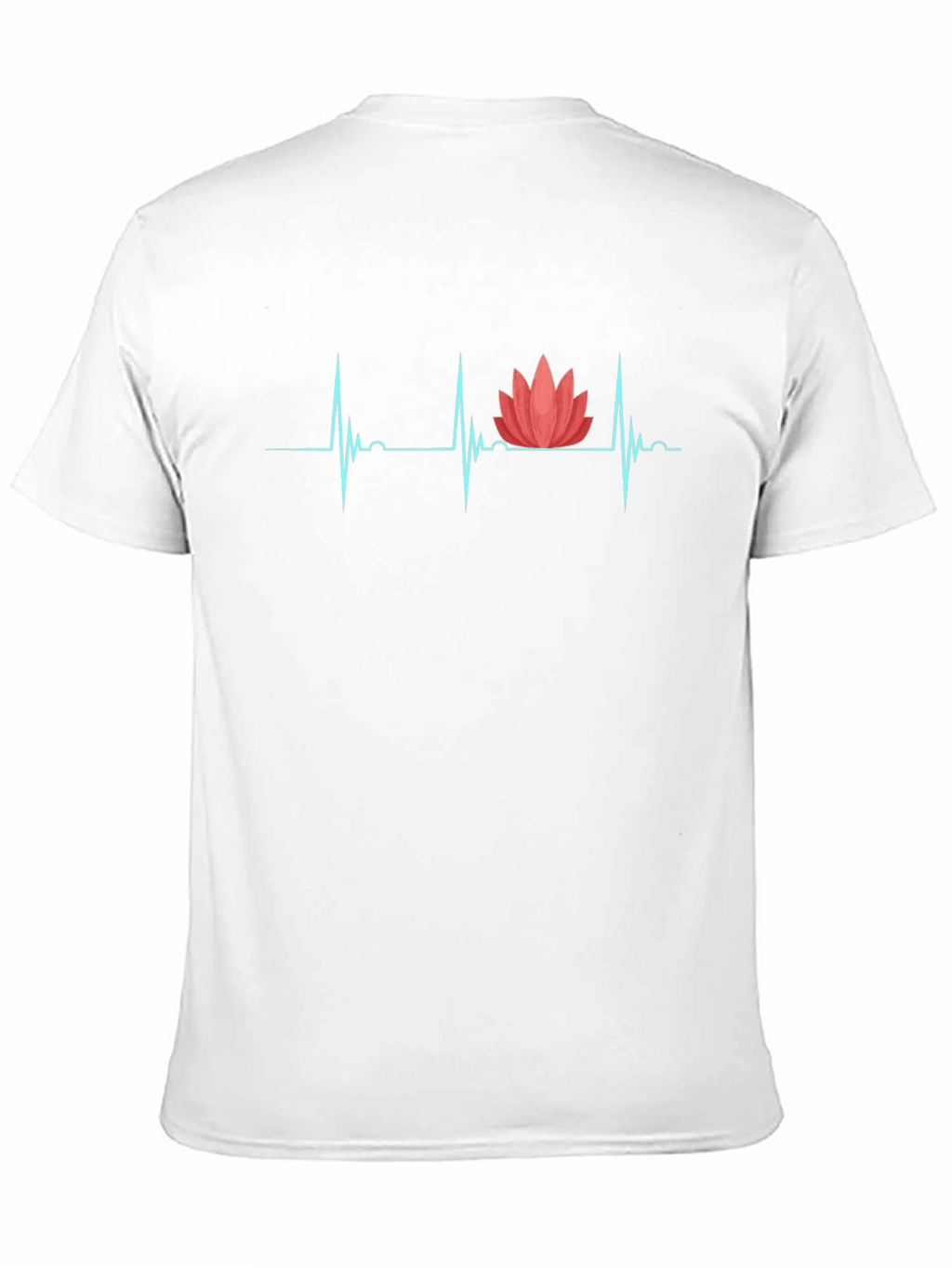 Heartbeat Lotus Graphic Tee - Black T-Shirt