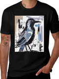 Abstract Crow Art Graphic T-Shirt