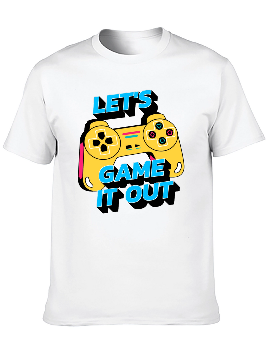 Lets Game It Out Tee - Black Graphic T-Shirt