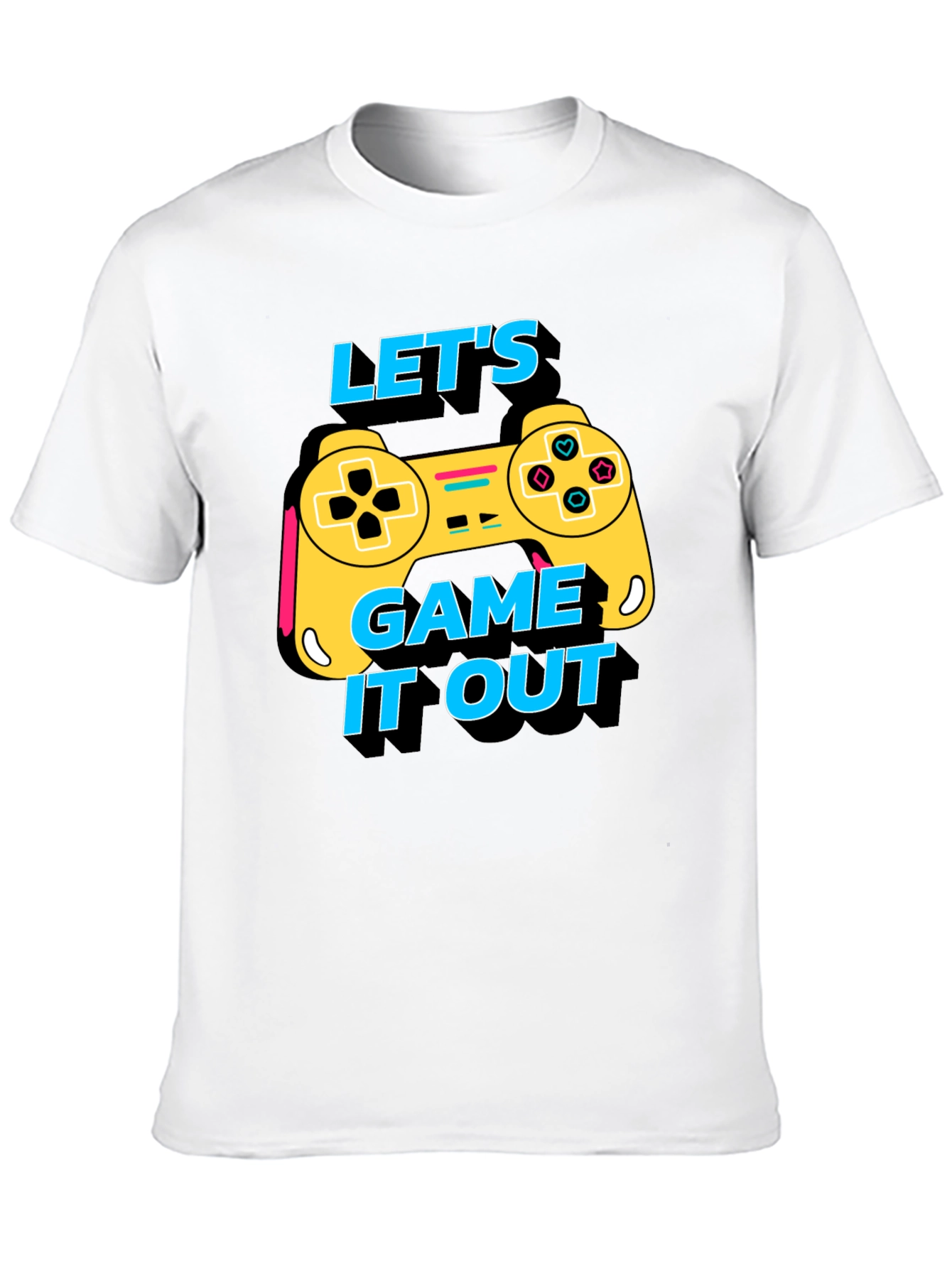Lets Game It Out Tee - Black Graphic T-Shirt