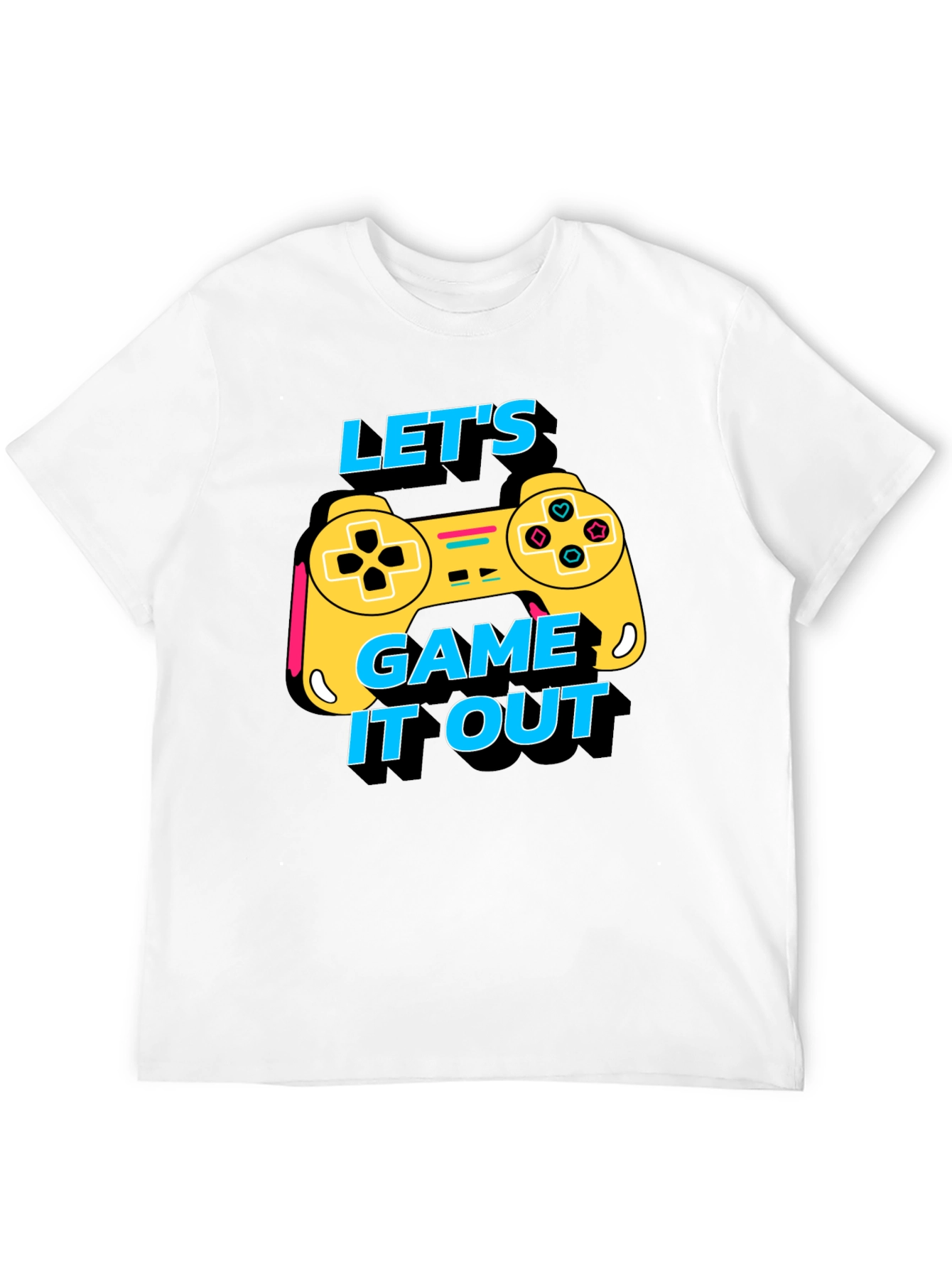 Lets Game It Out Tee - Black Graphic T-Shirt