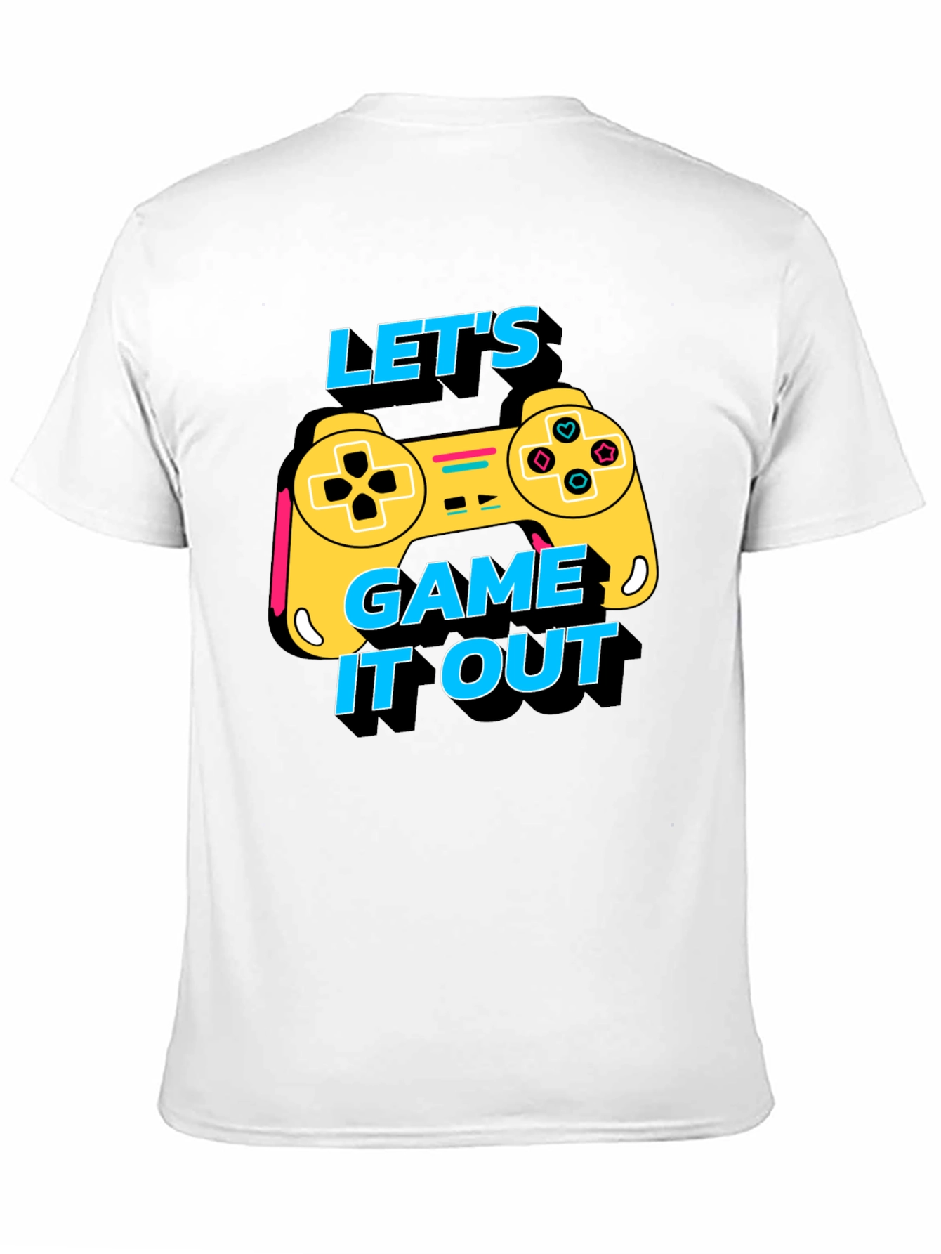 Lets Game It Out Tee - Black Graphic T-Shirt
