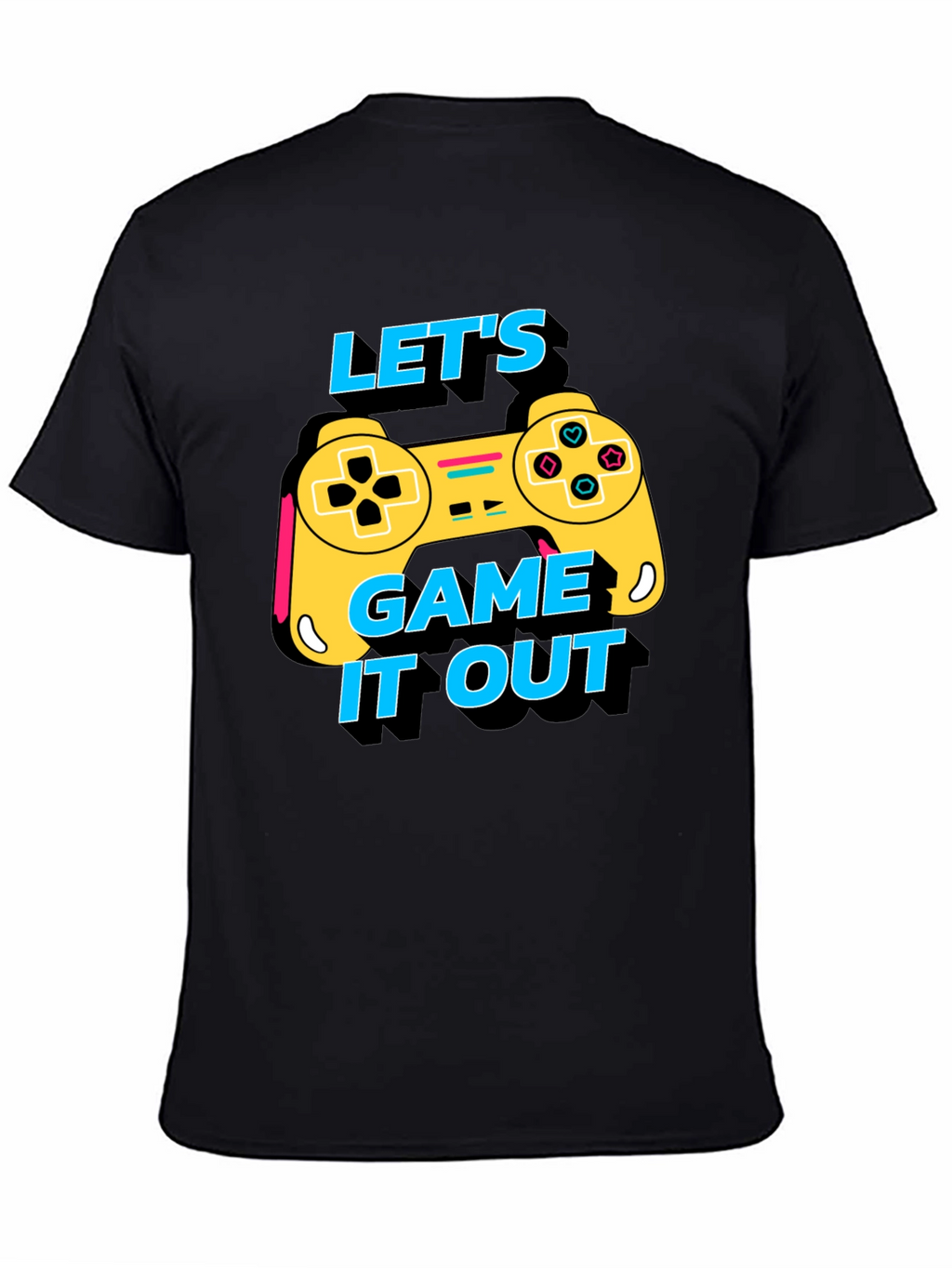 Lets Game It Out Tee - Black Graphic T-Shirt