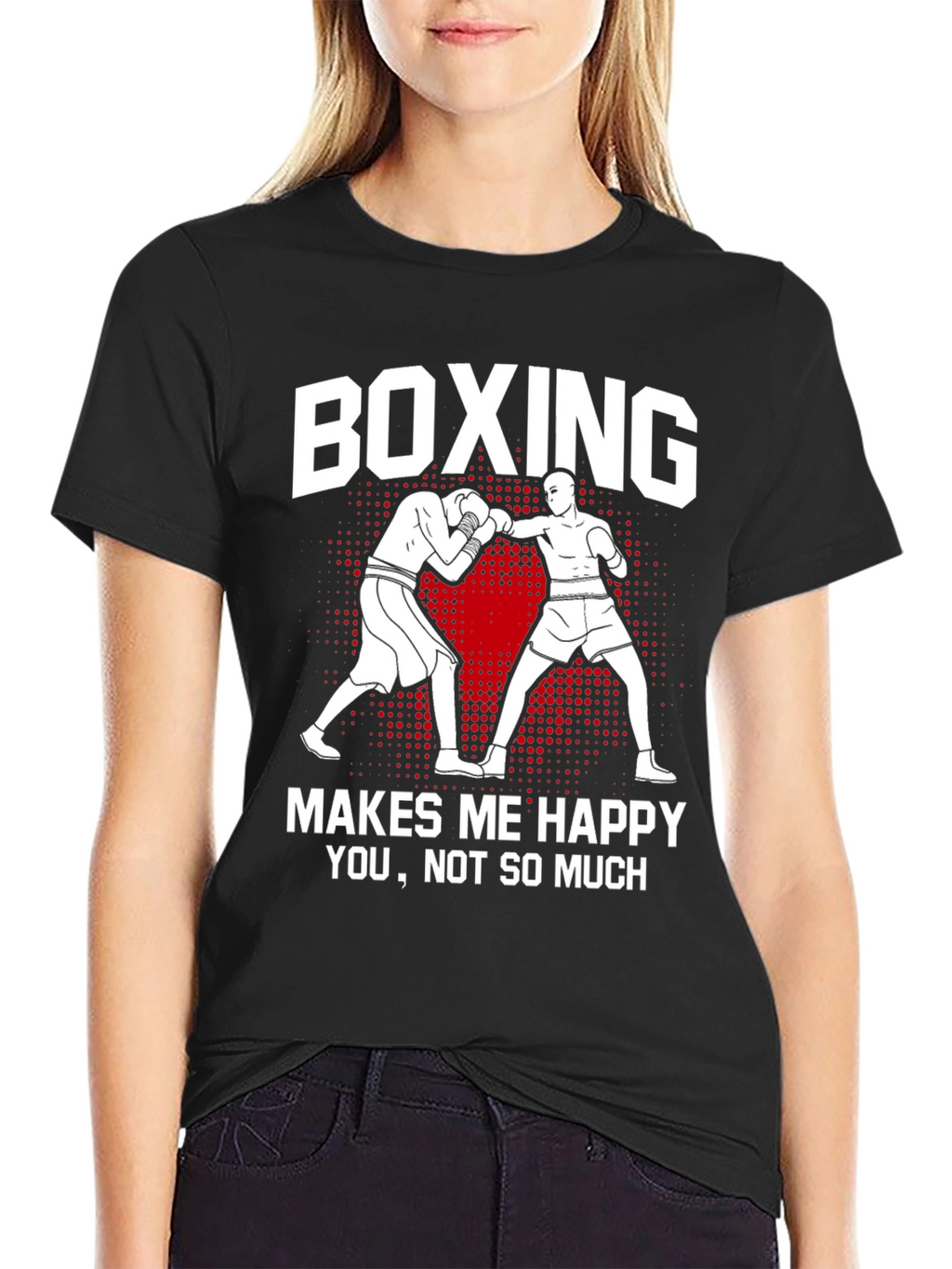 Boxing Makes Me Happy Graphic Tee