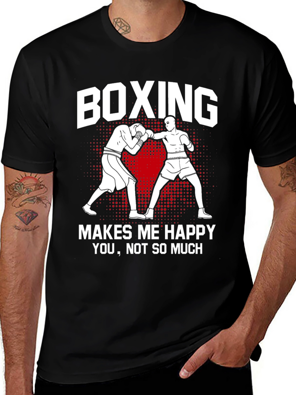Boxing Makes Me Happy Graphic Tee