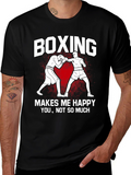 Boxing Makes Me Happy Graphic Tee