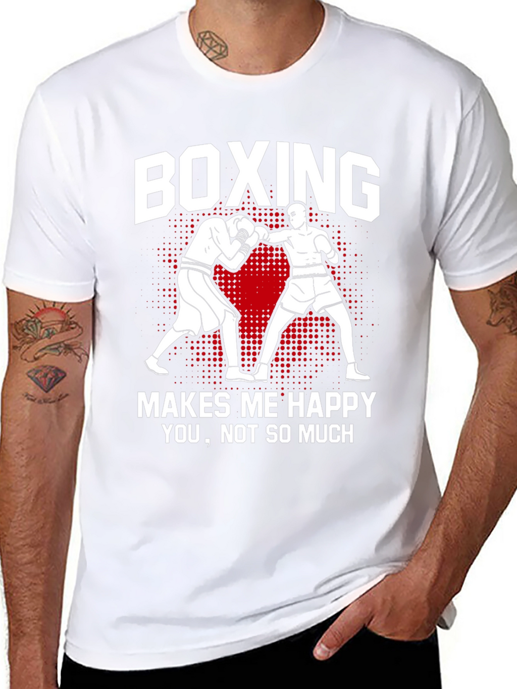 Boxing Makes Me Happy Graphic Tee