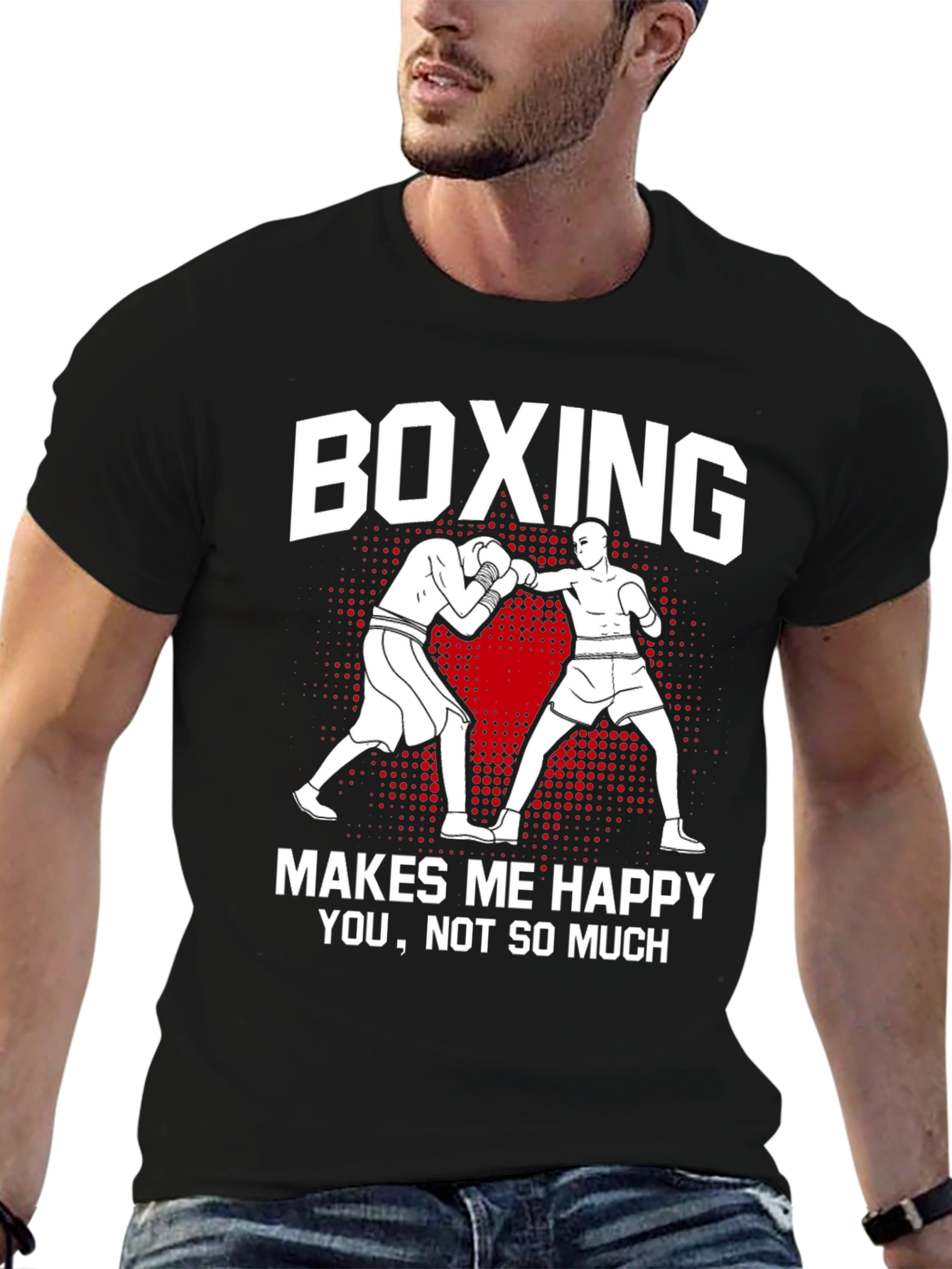 Boxing Makes Me Happy Graphic Tee