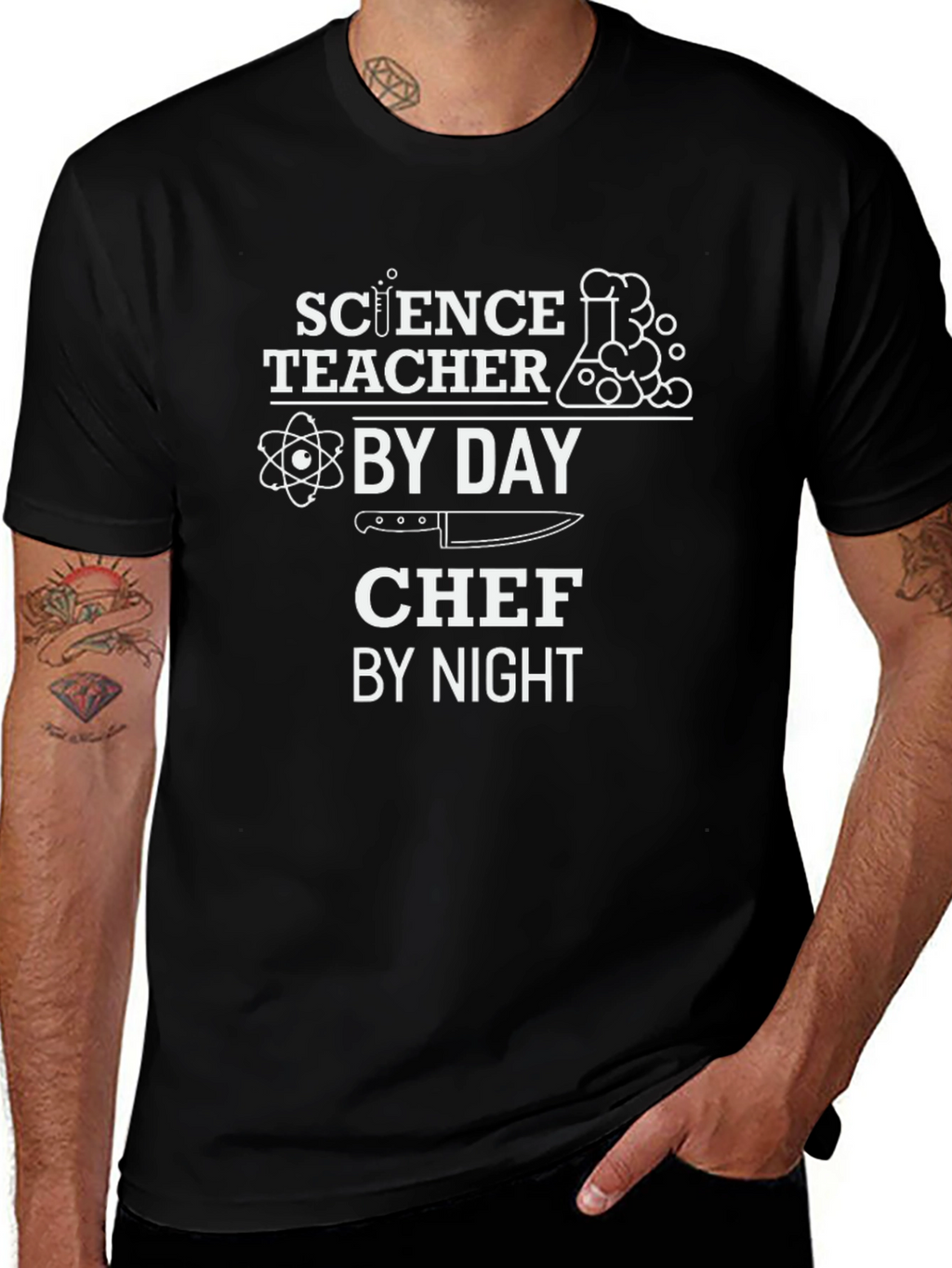 Science Teacher Chef Funny T-Shirt