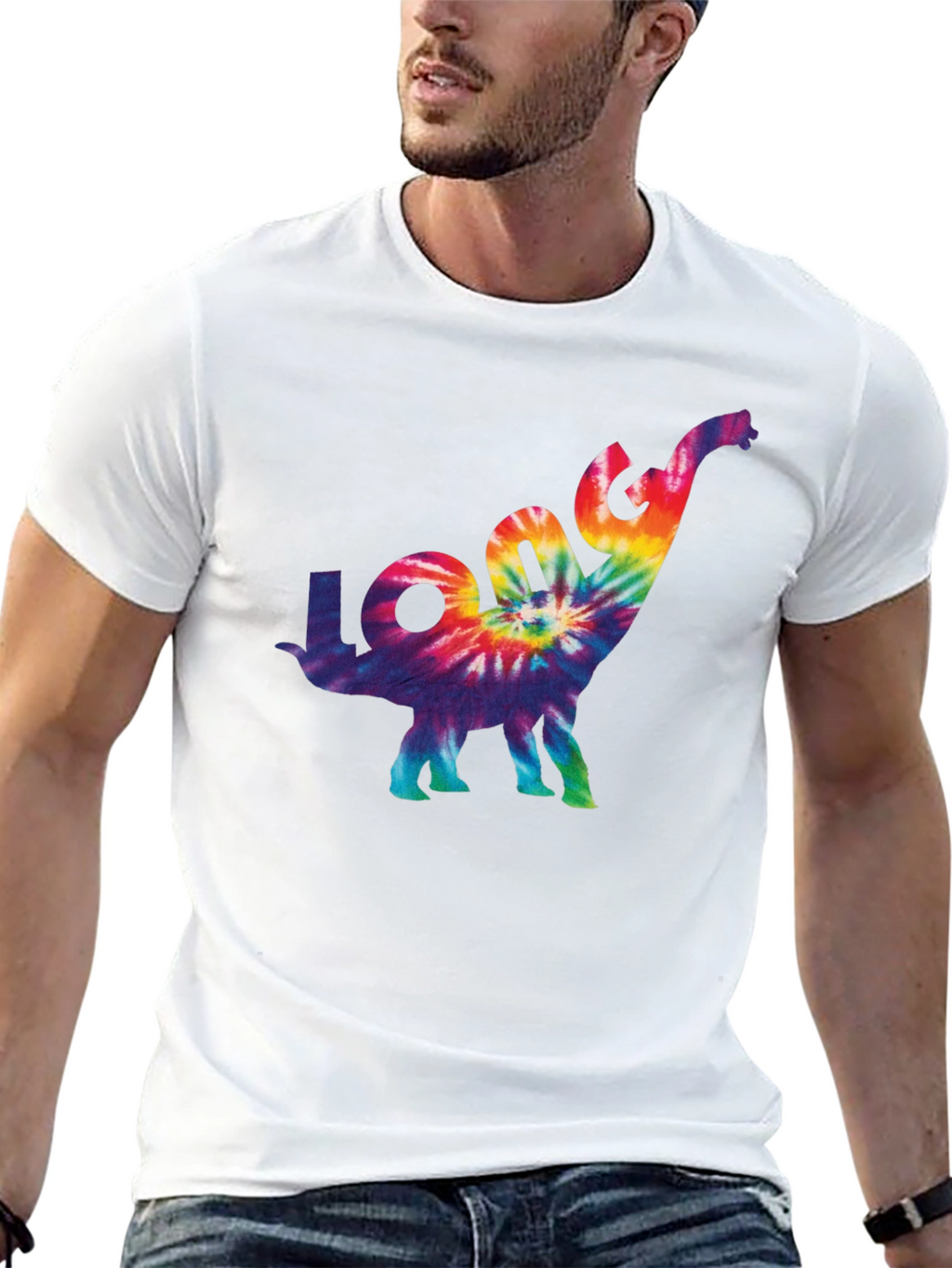 Tie-Dye Dinosaur Graphic Tee