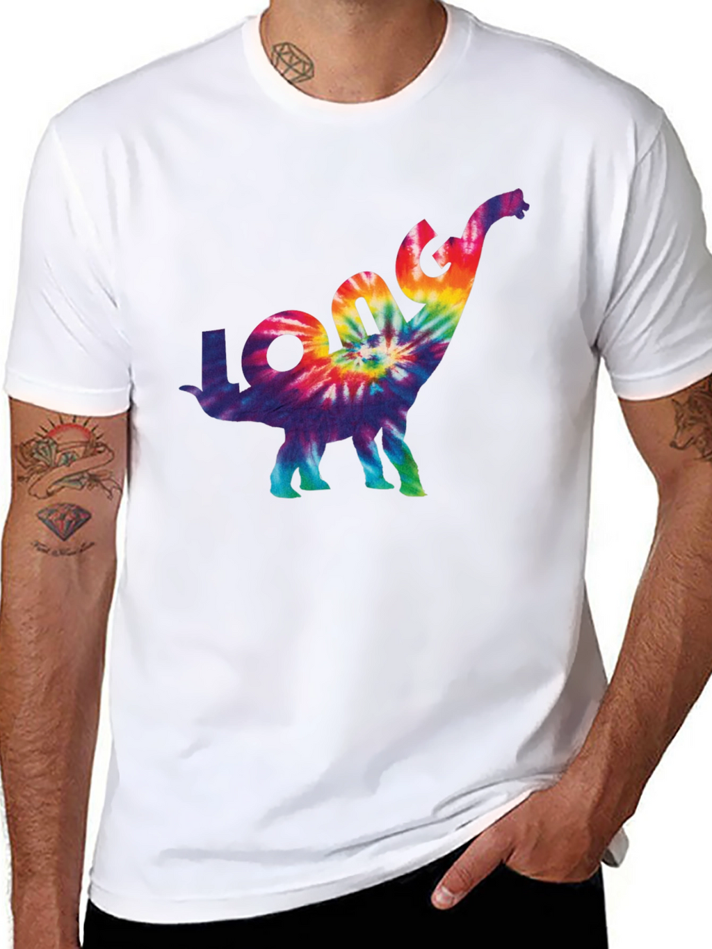 Tie-Dye Dinosaur Graphic Tee