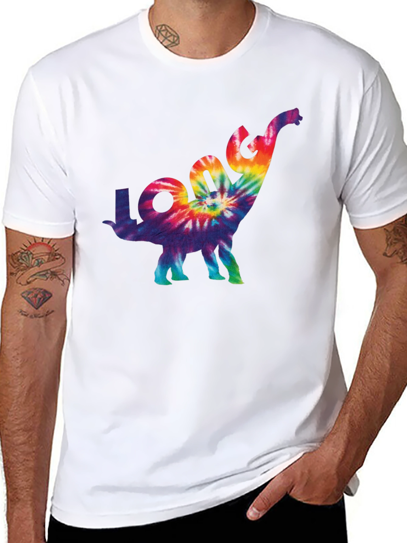 Tie-Dye Dinosaur Graphic Tee