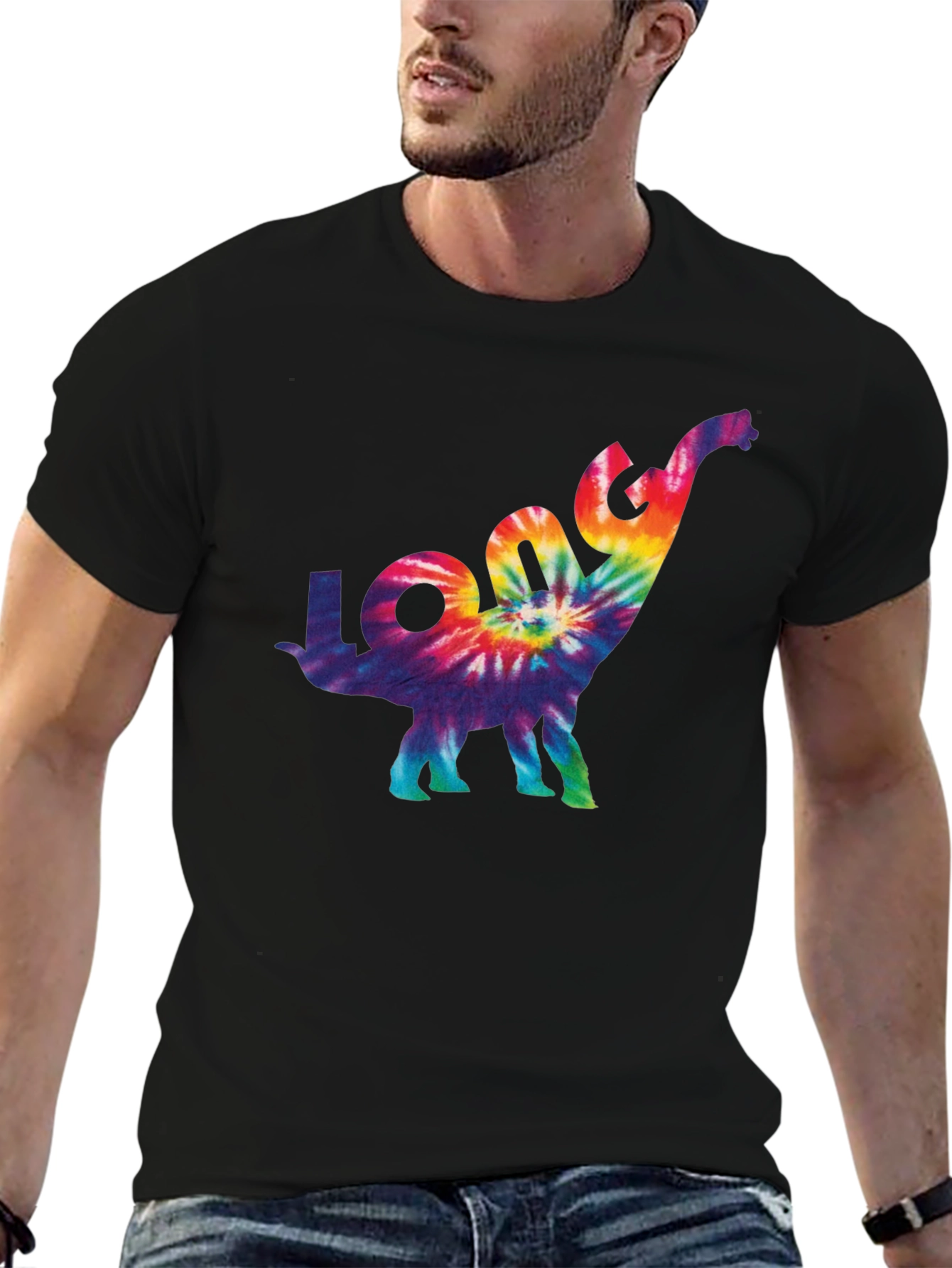 Tie-Dye Dinosaur Graphic Tee