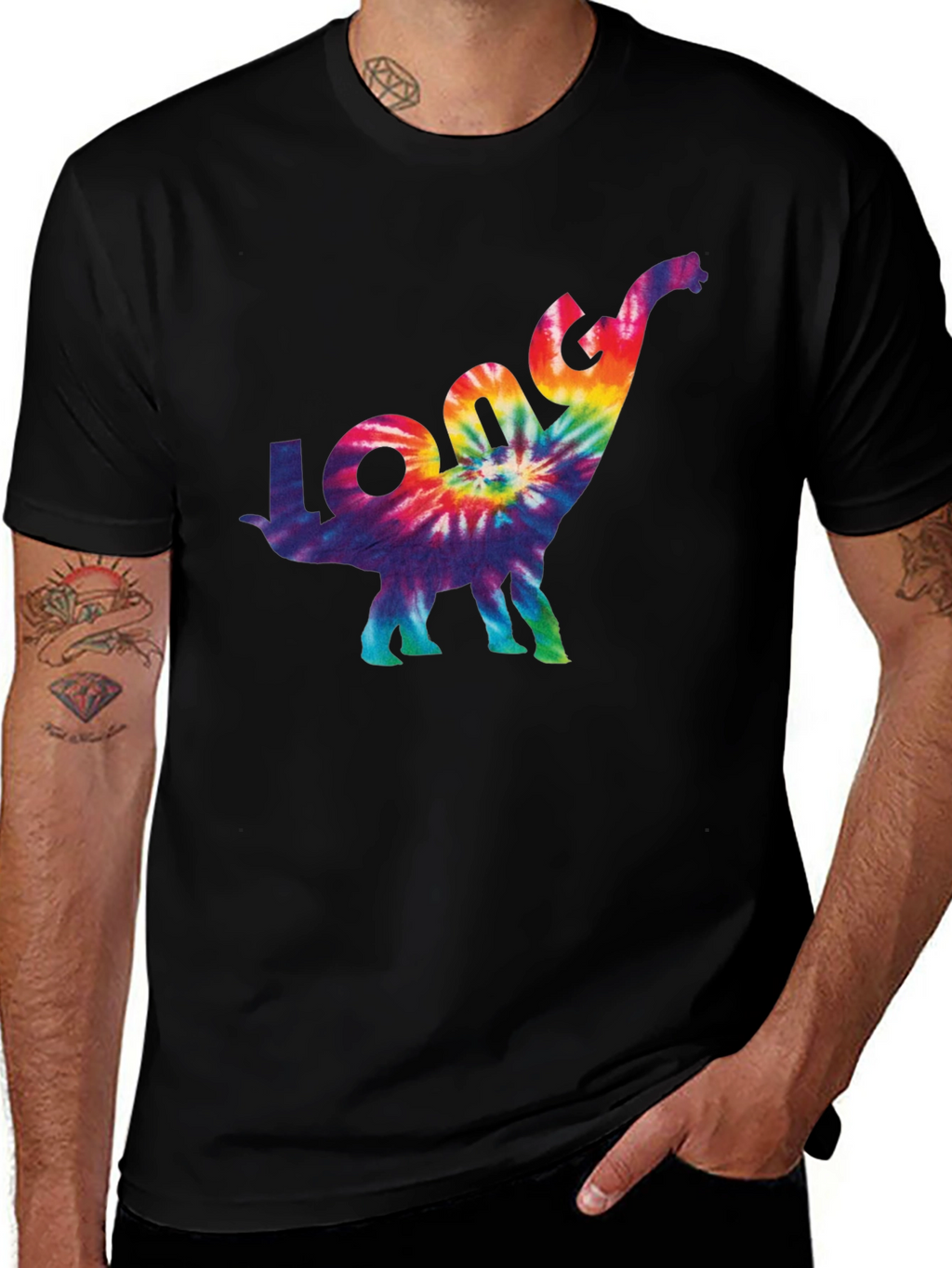 Tie-Dye Dinosaur Graphic Tee