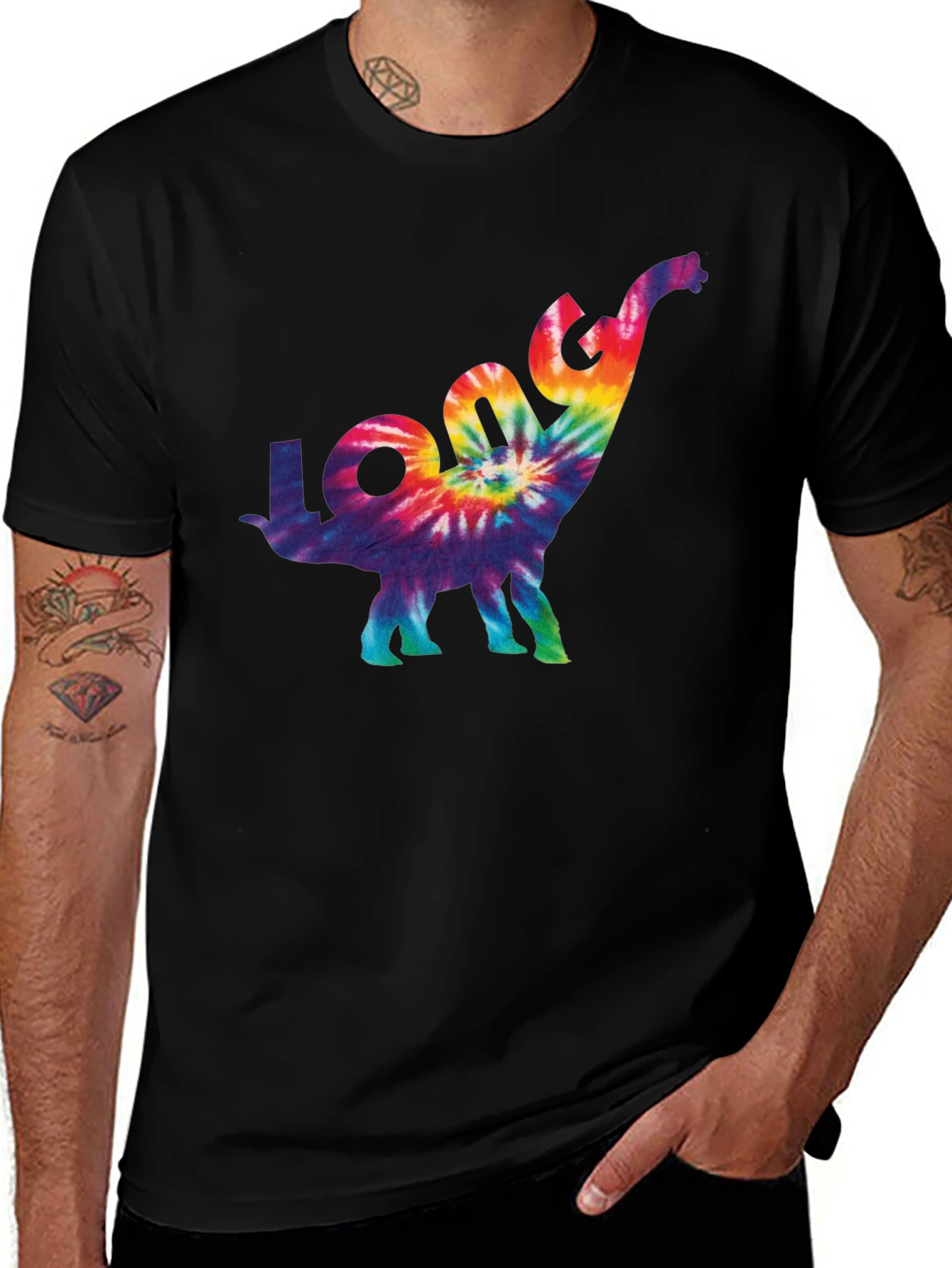 Tie-Dye Dinosaur Graphic Tee