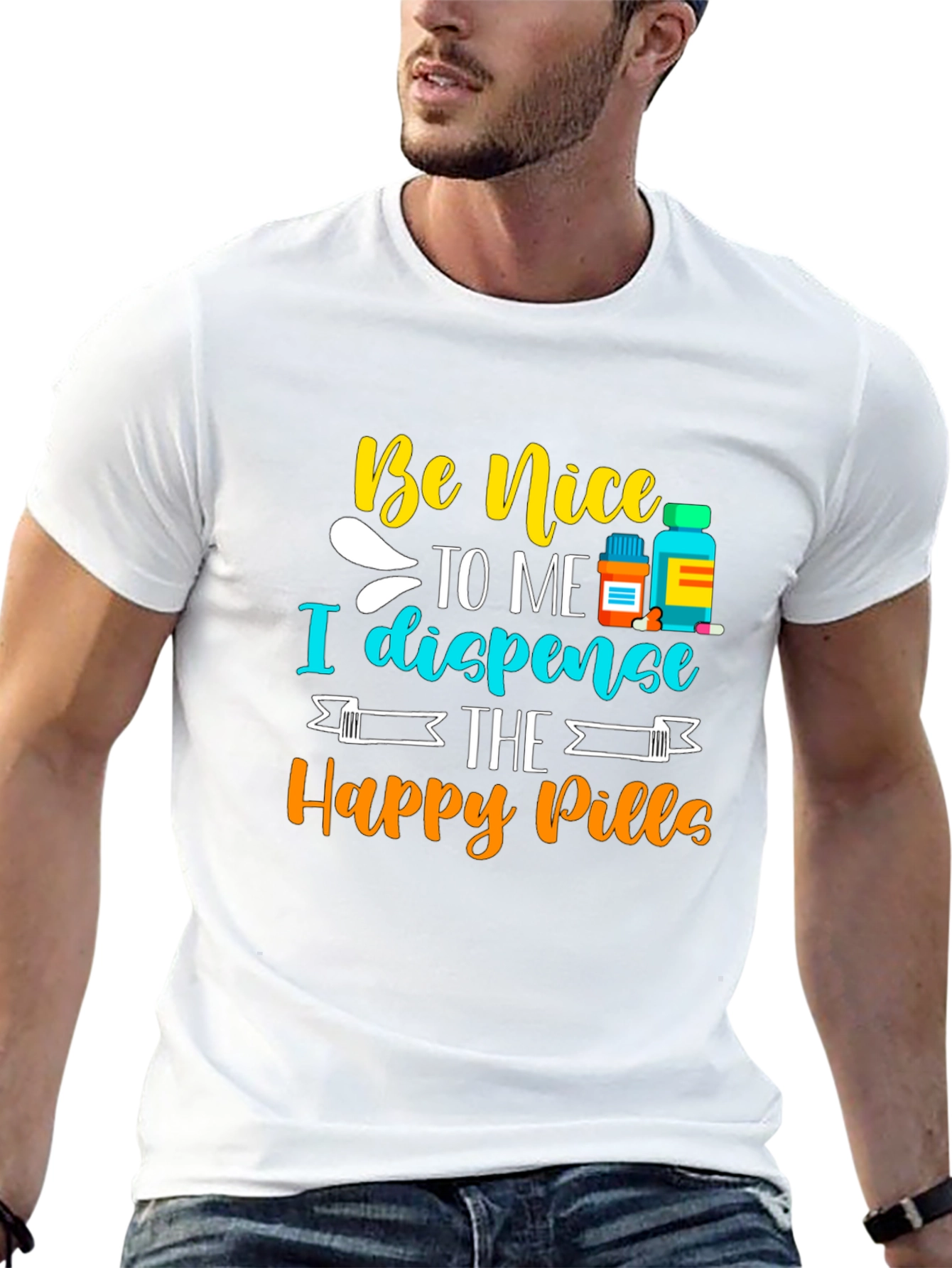 Be Nice I Dispense Happy Pills T-Shirt