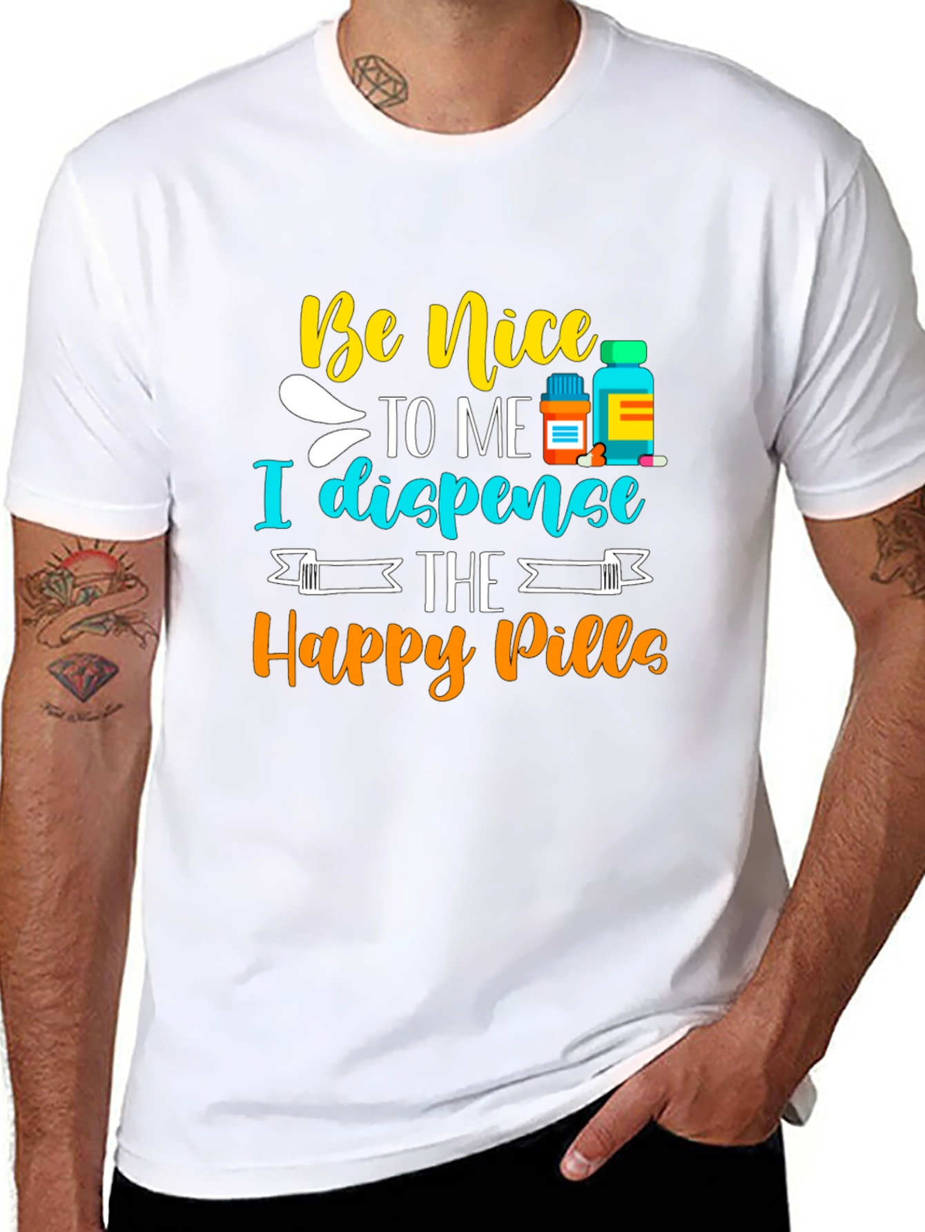 Be Nice I Dispense Happy Pills T-Shirt