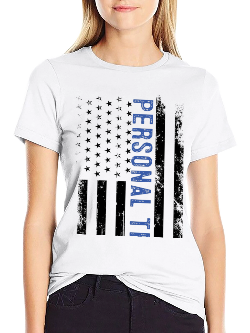 Patriotic Personalized American Flag T-Shirt
