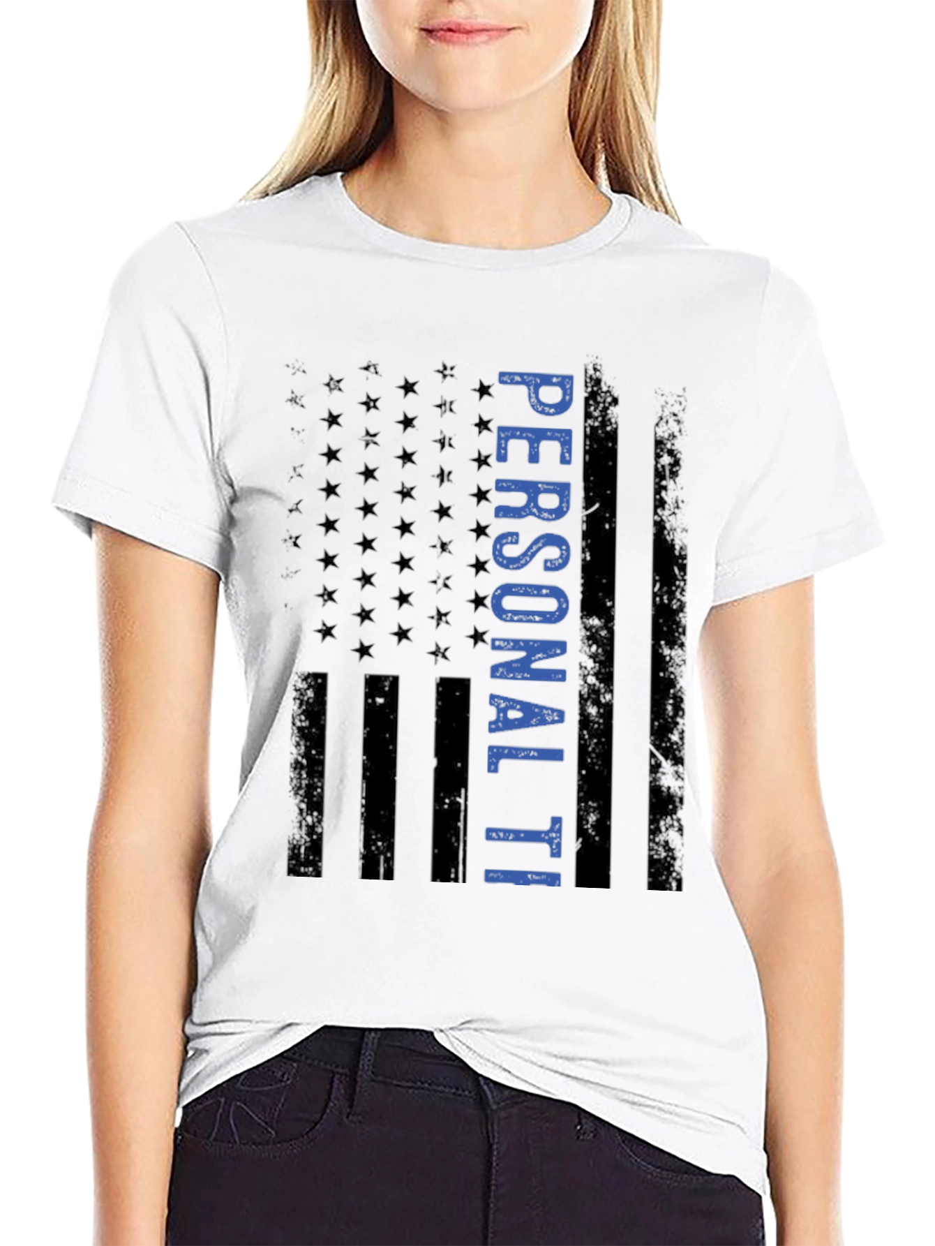 Patriotic Personalized American Flag T-Shirt