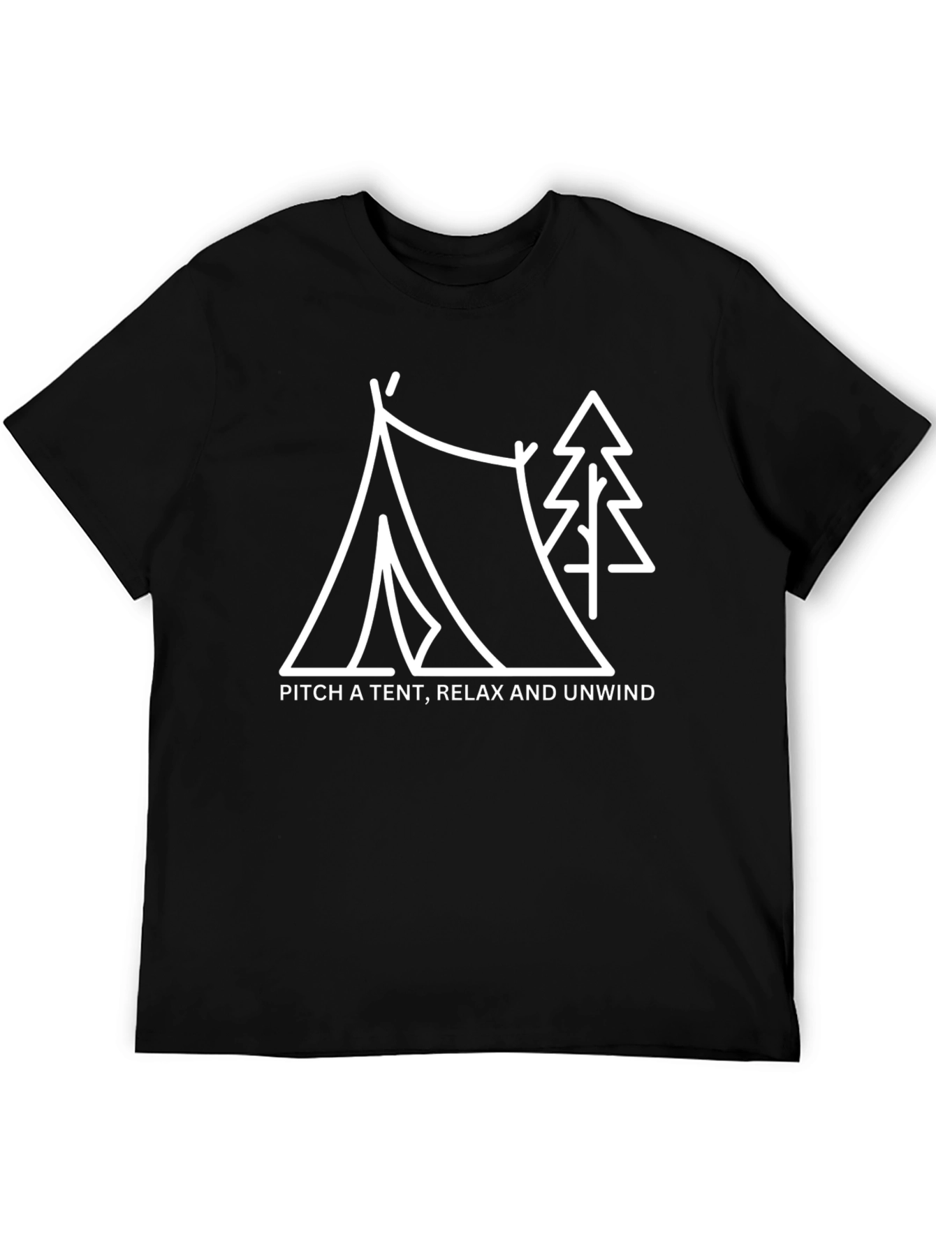 Camping Graphic Tee: Pitch a Tent Relax & Unwind