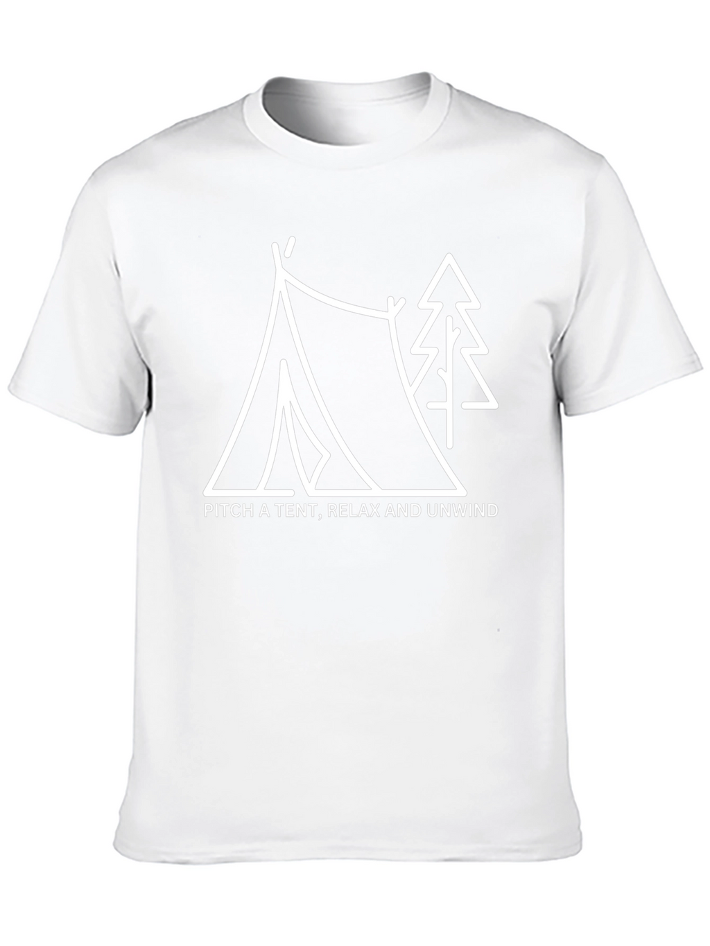 Camping Graphic Tee: Pitch a Tent Relax & Unwind