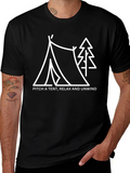Camping Graphic Tee: Pitch a Tent Relax & Unwind