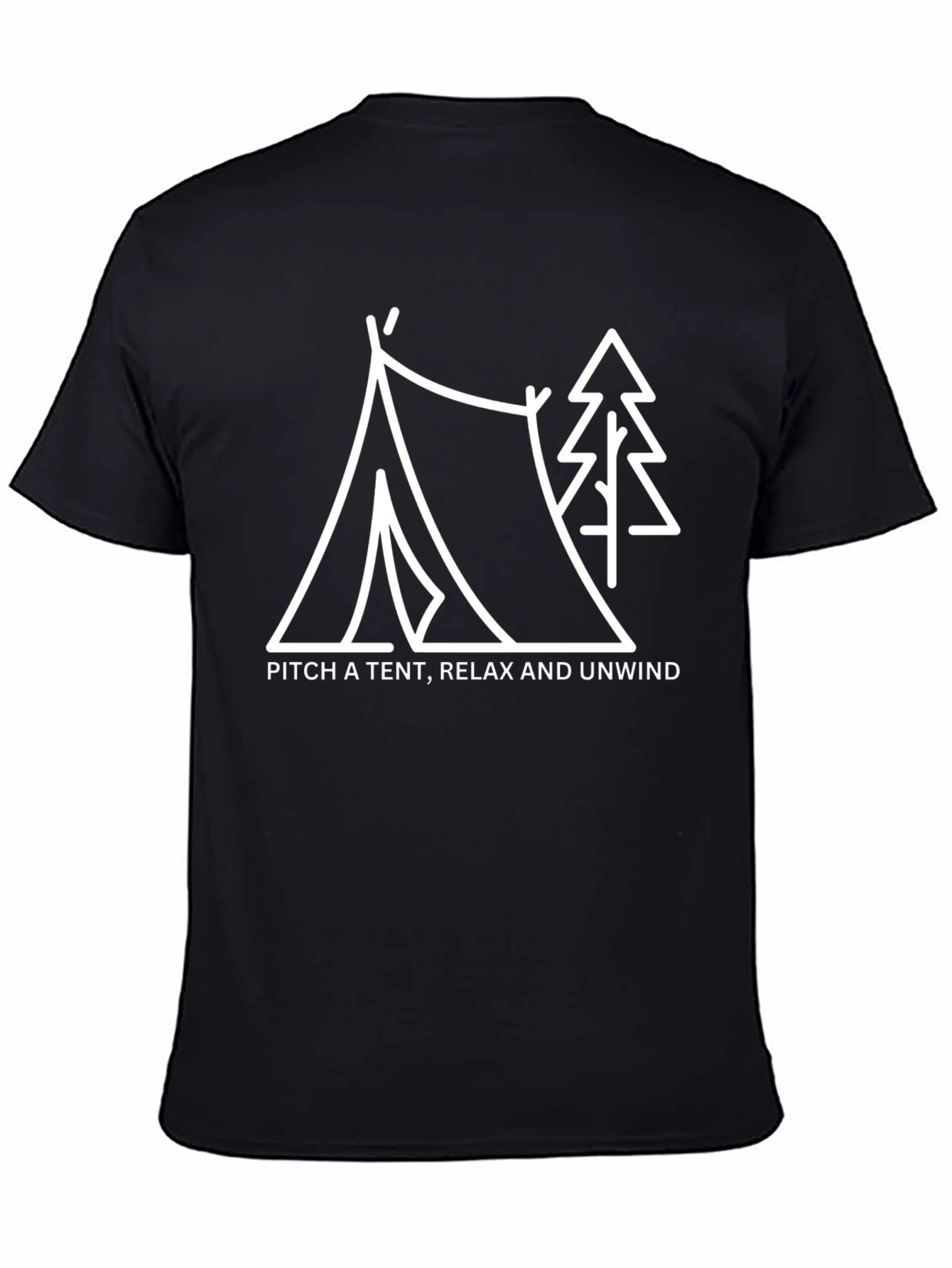 Camping Graphic Tee: Pitch a Tent Relax & Unwind