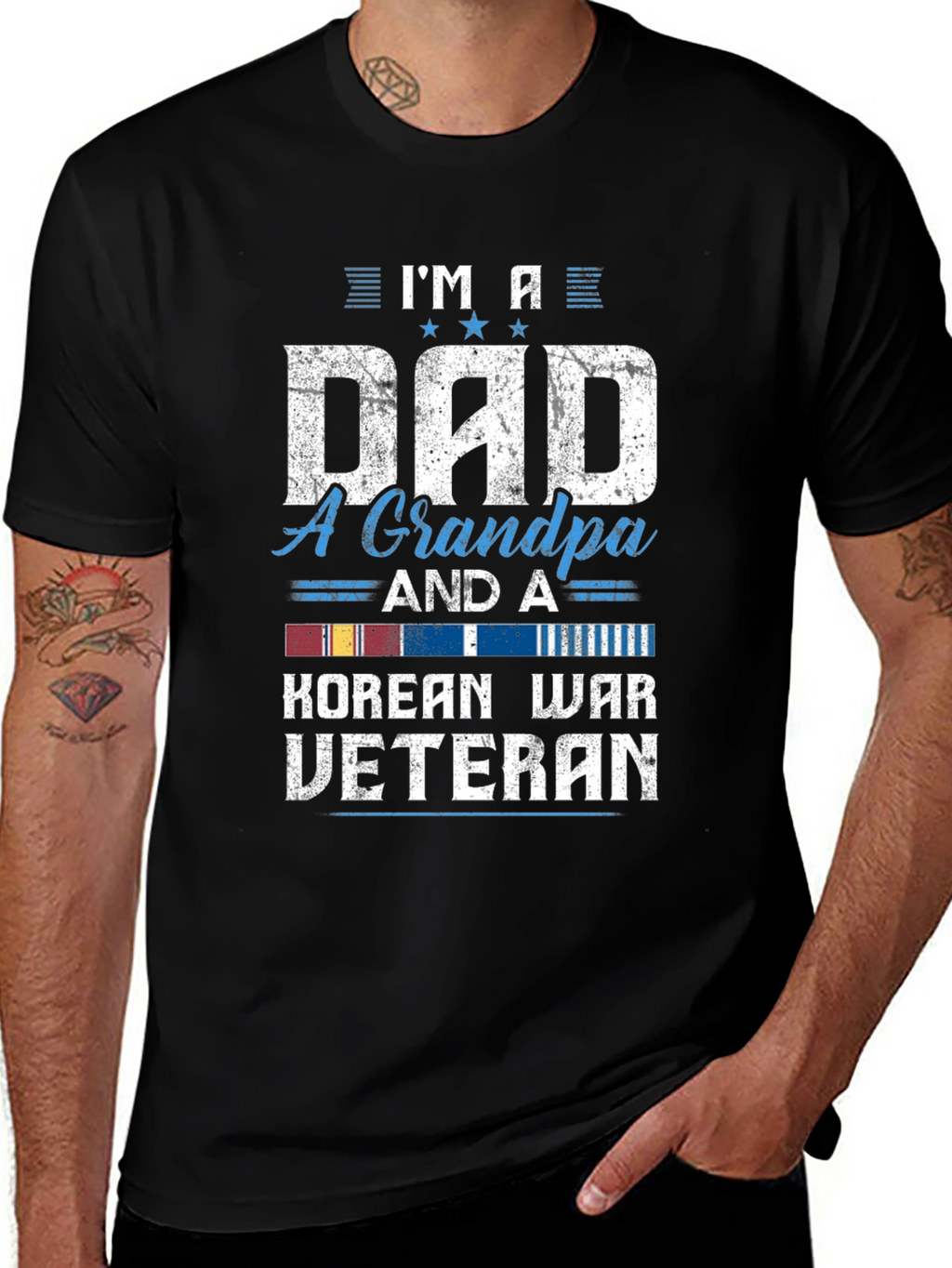 Im A Dad Grandpa Korean War Veteran T-Shirt