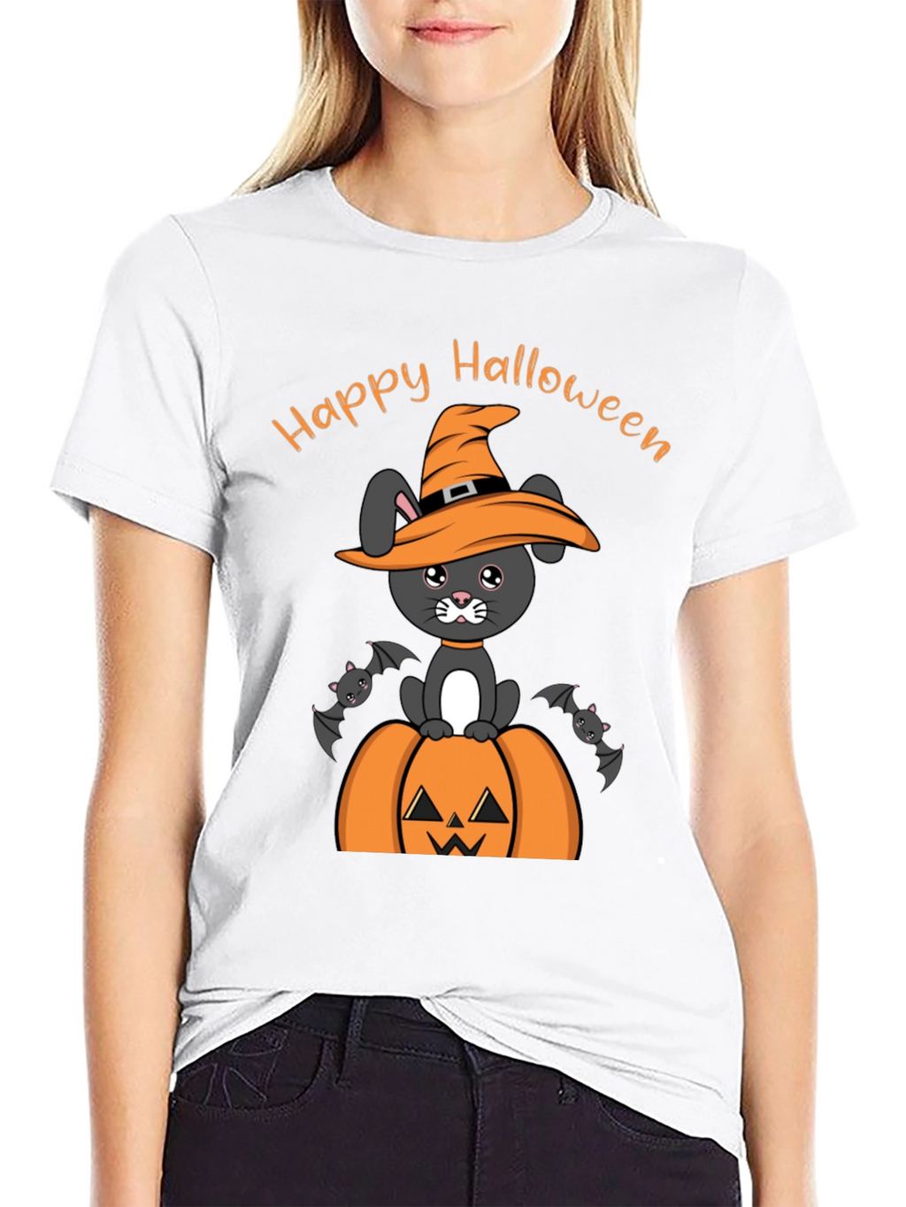 Halloween Bunny Pumpkin T-Shirt