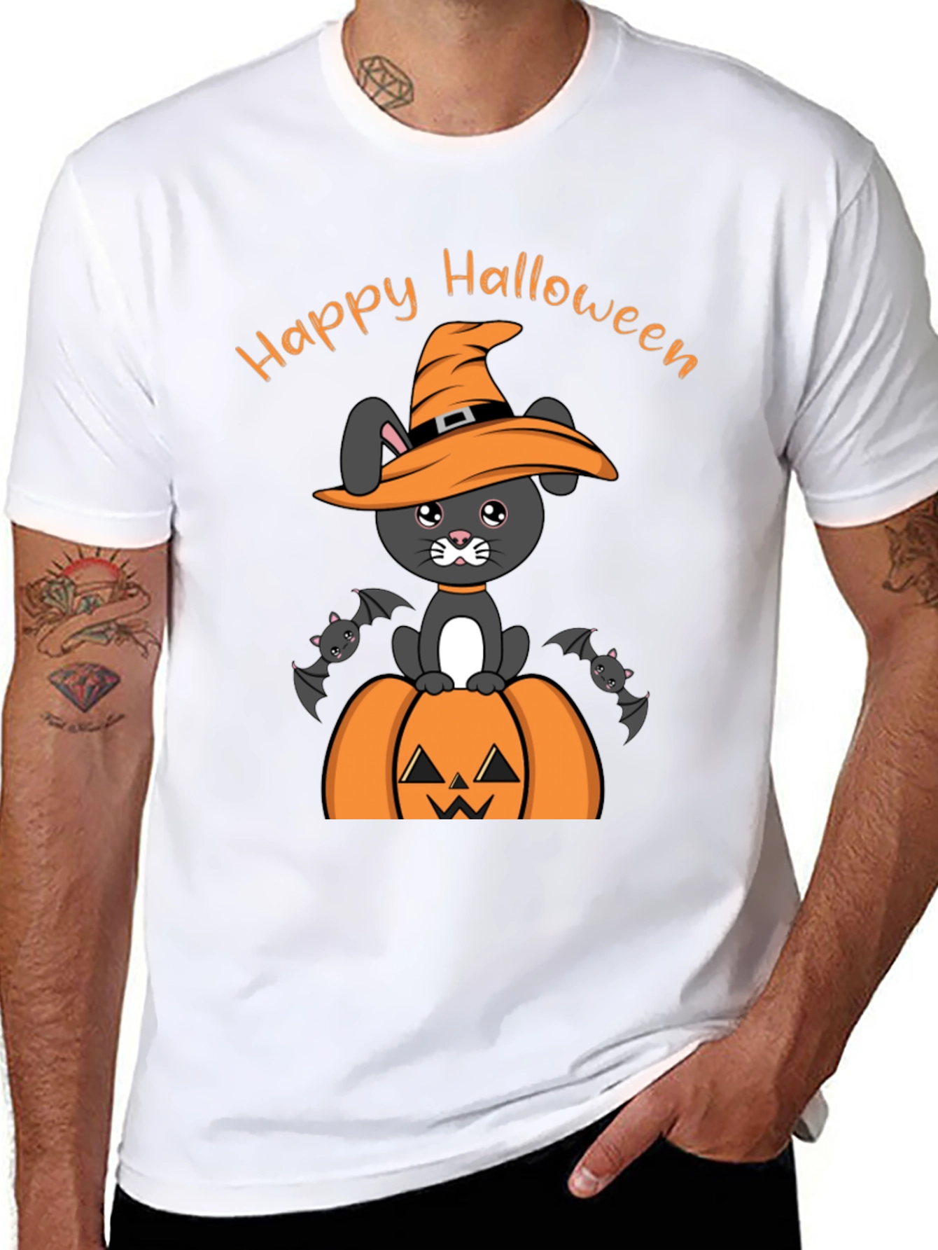 Halloween Bunny Pumpkin T-Shirt
