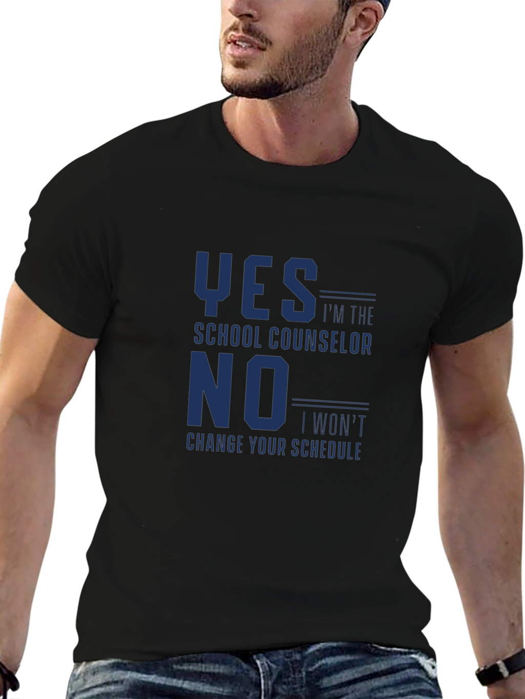 School Counselor T-Shirt Funny Yes No Schedule Tee