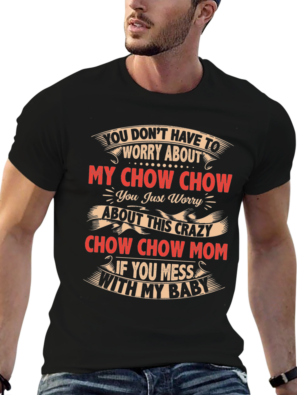 Crazy Chow Chow Mom T-Shirt