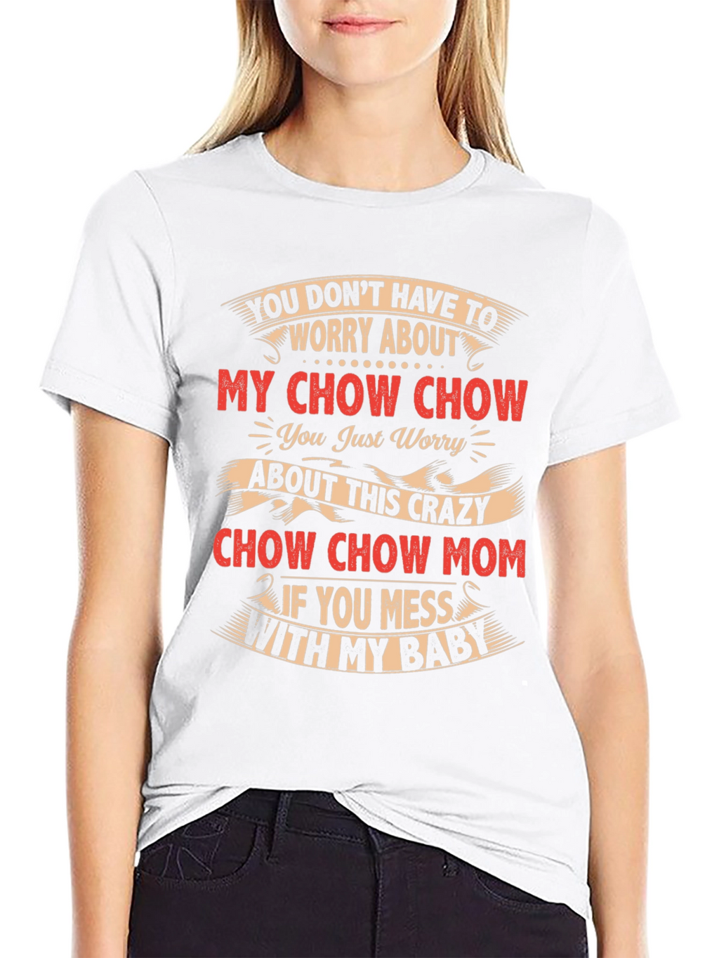 Crazy Chow Chow Mom T-Shirt
