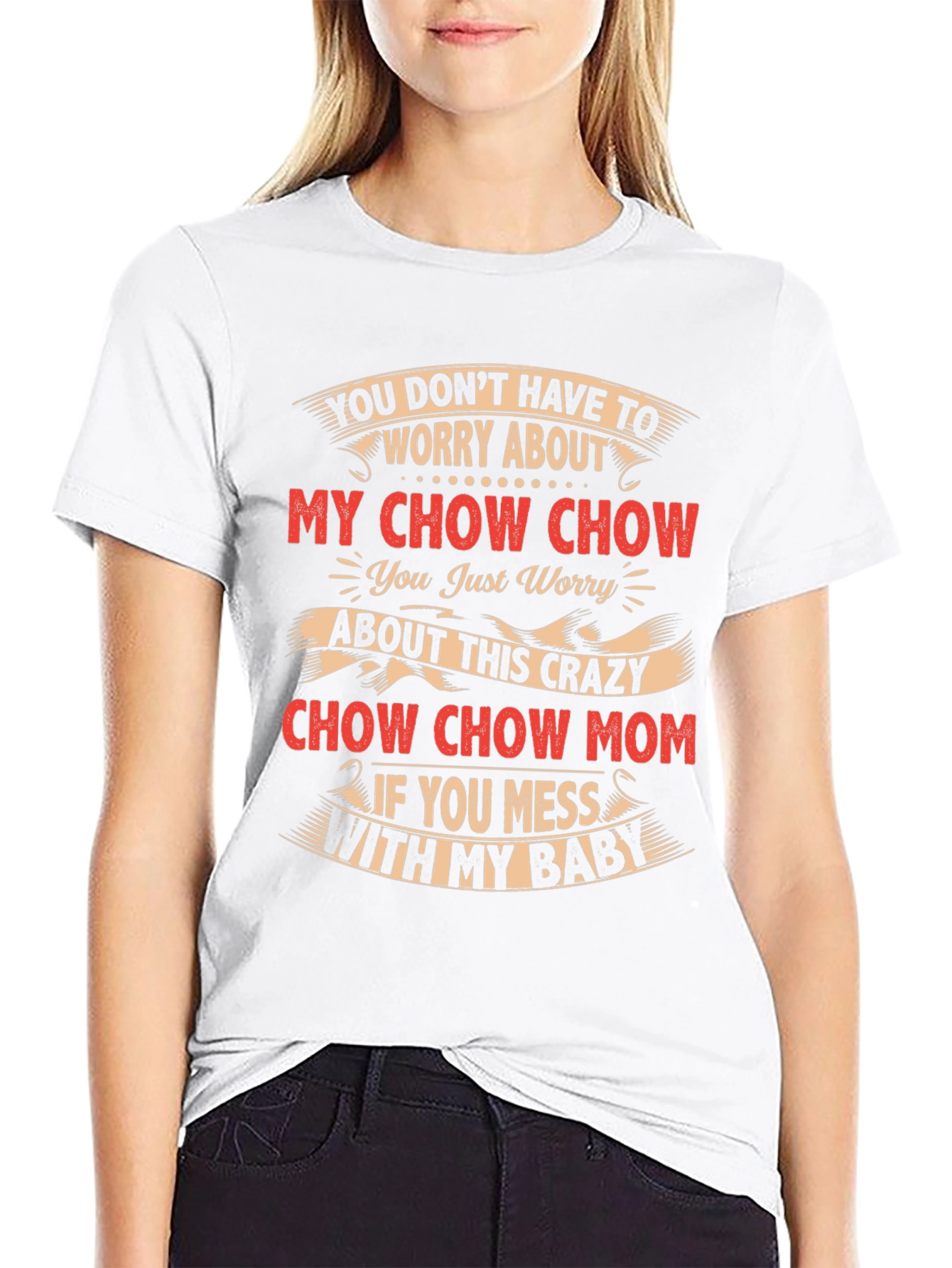 Crazy Chow Chow Mom T-Shirt