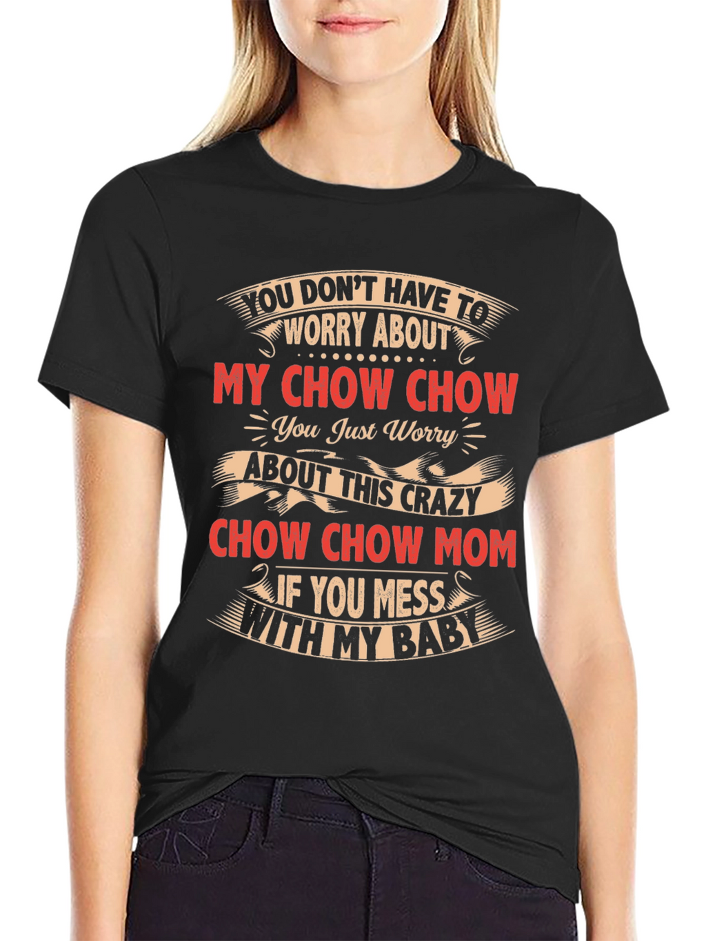 Crazy Chow Chow Mom T-Shirt