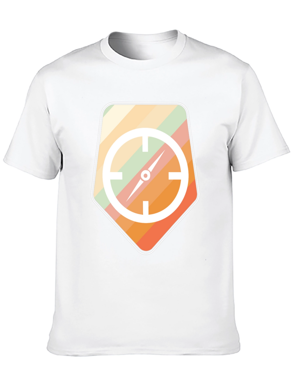 Retro Compass Graphic Tee - Mens Black T-Shirt