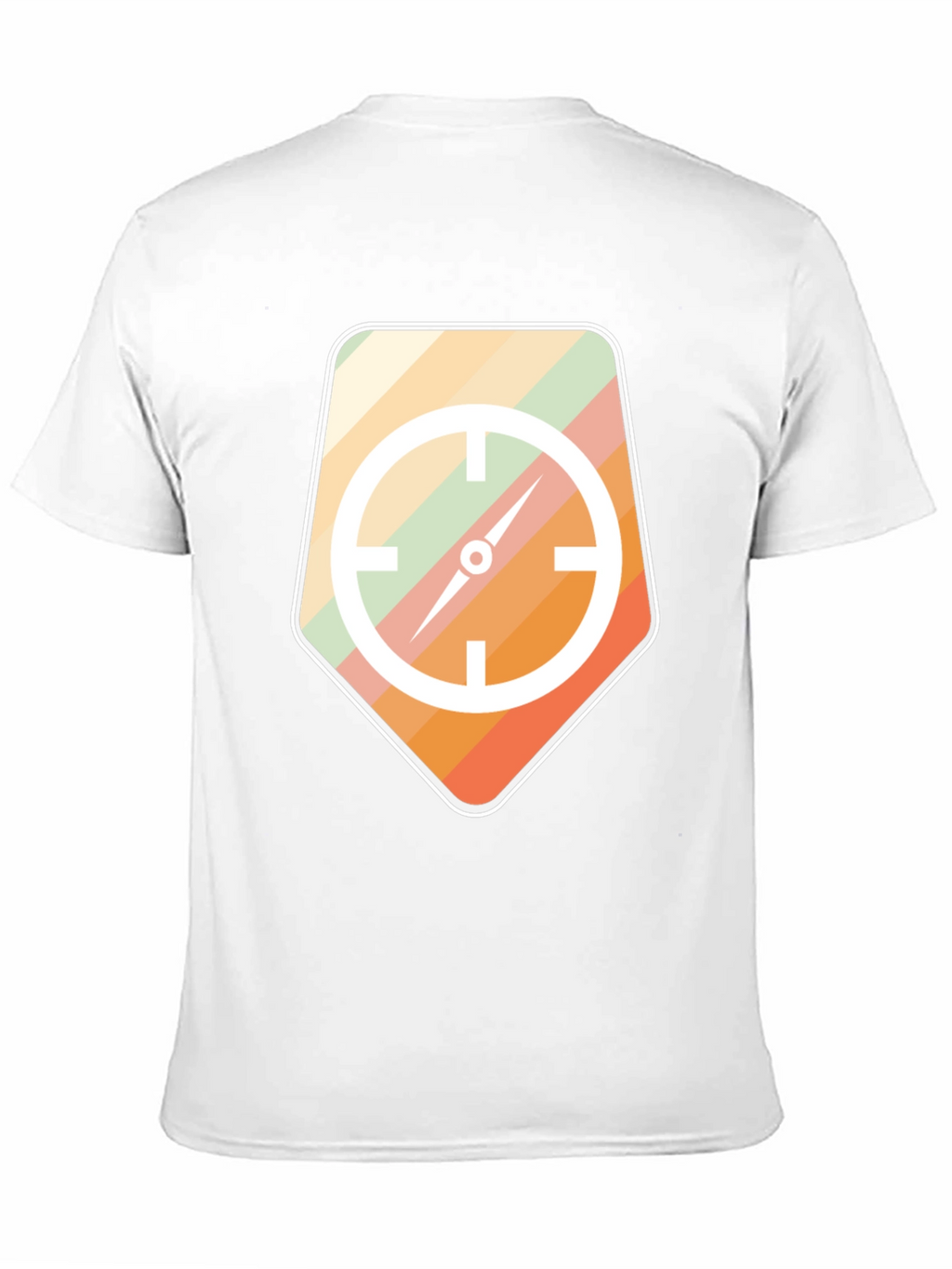 Retro Compass Graphic Tee - Mens Black T-Shirt