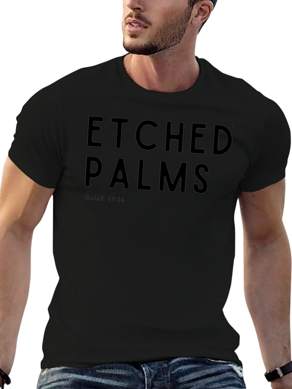 Etched Palms Graphic Tee - Isaiah 49:16