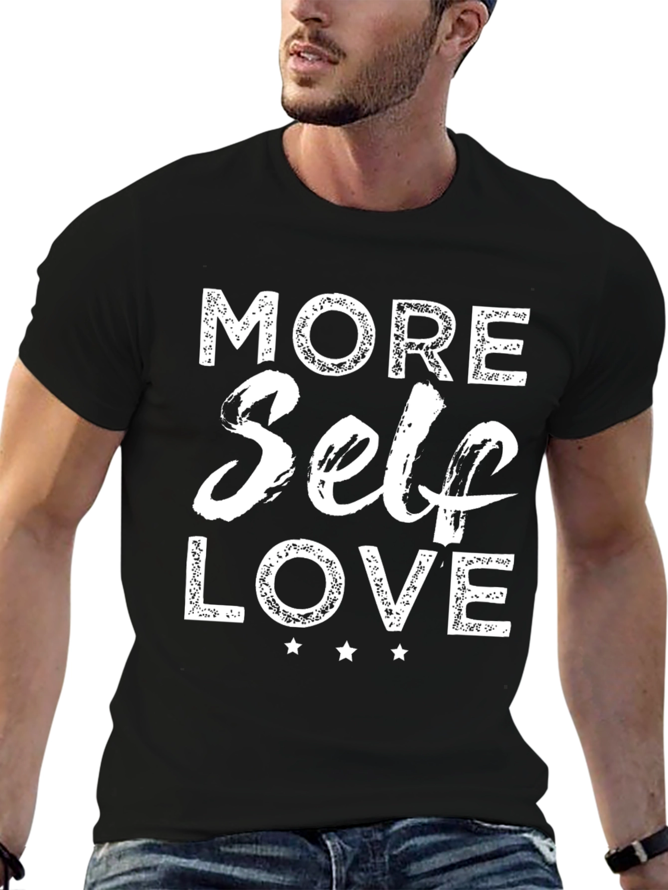More Self Love Graphic Tee - Black
