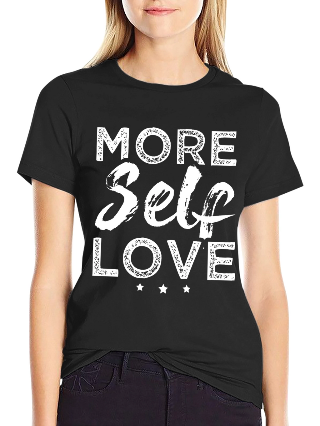 More Self Love Graphic Tee - Black