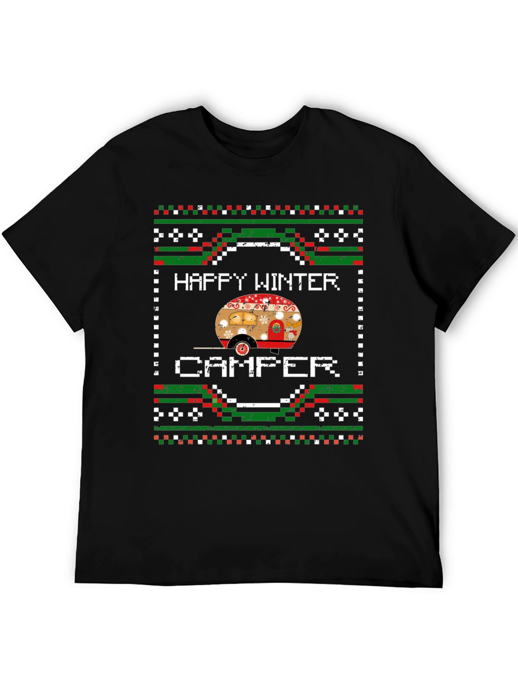 Happy Winter Camper Graphic T-Shirt