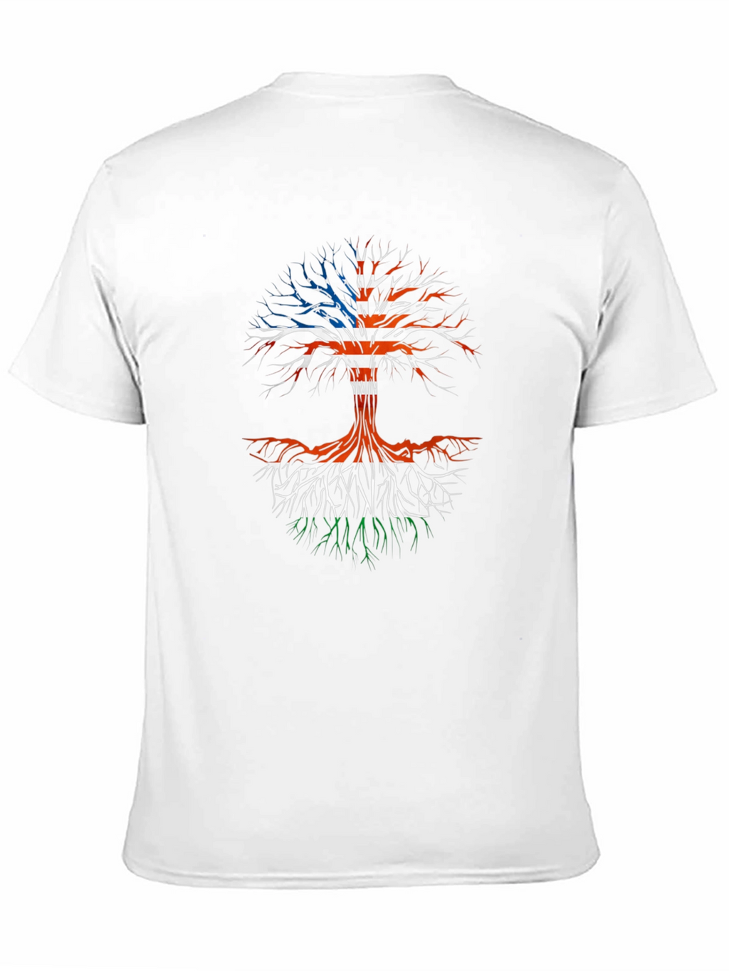 USA Ireland Roots Tree Graphic T-Shirt
