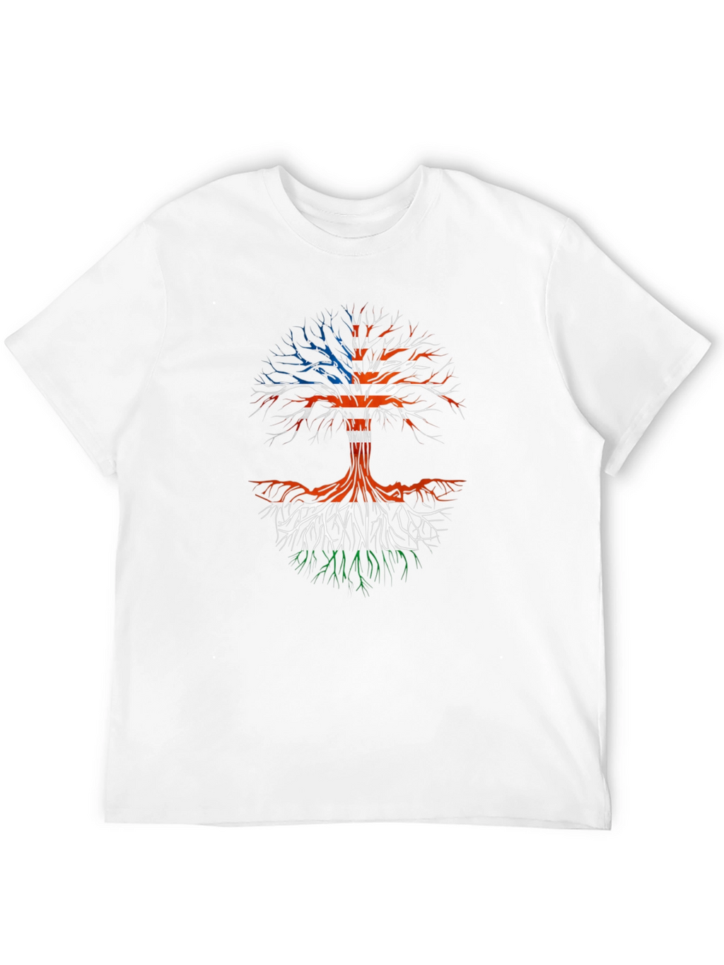 USA Ireland Roots Tree Graphic T-Shirt