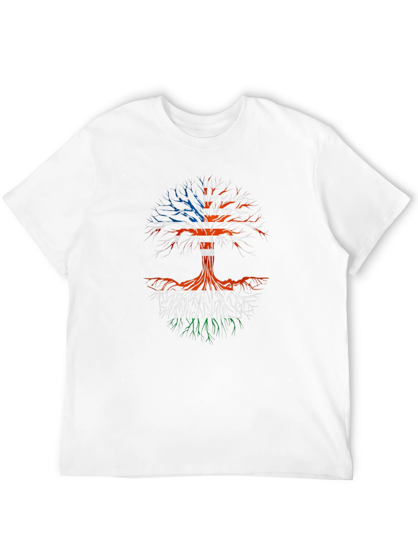USA Ireland Roots Tree Graphic T-Shirt