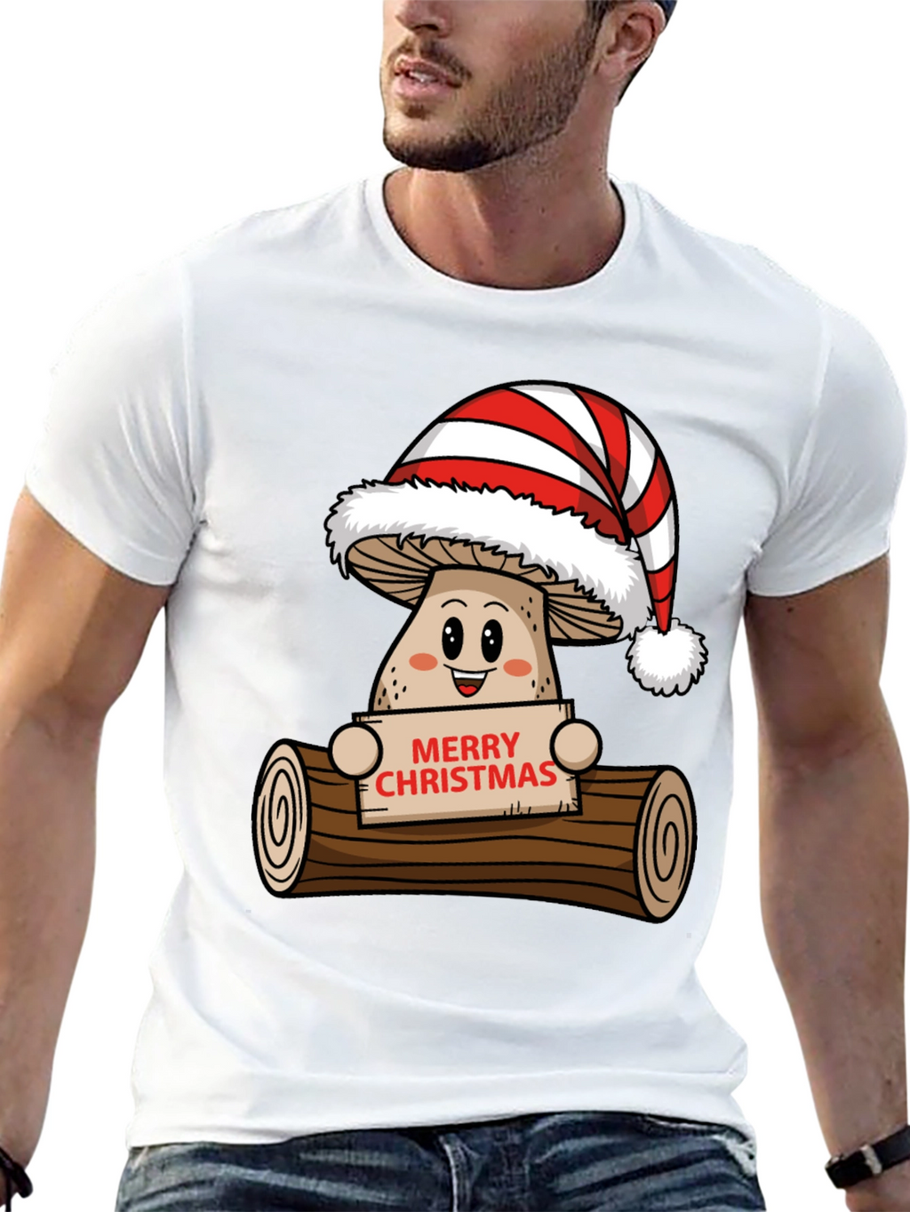 Merry Christmas Mushroom T-Shirt