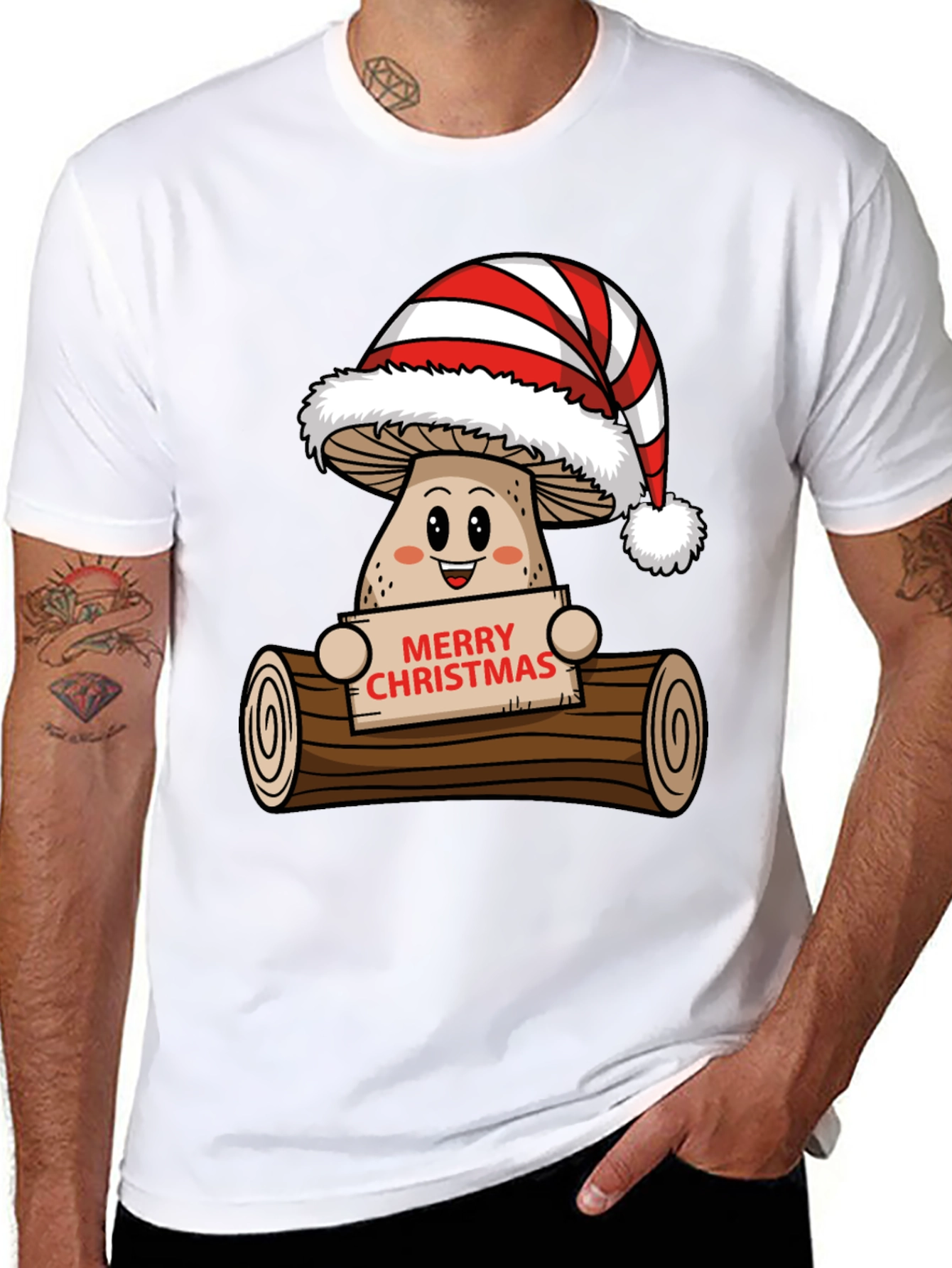 Merry Christmas Mushroom T-Shirt