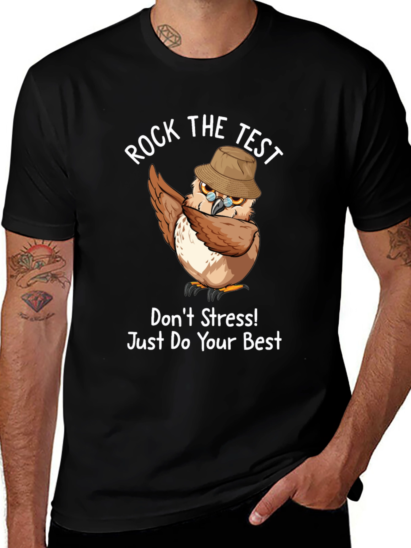 Rock The Test Owl T-Shirt
