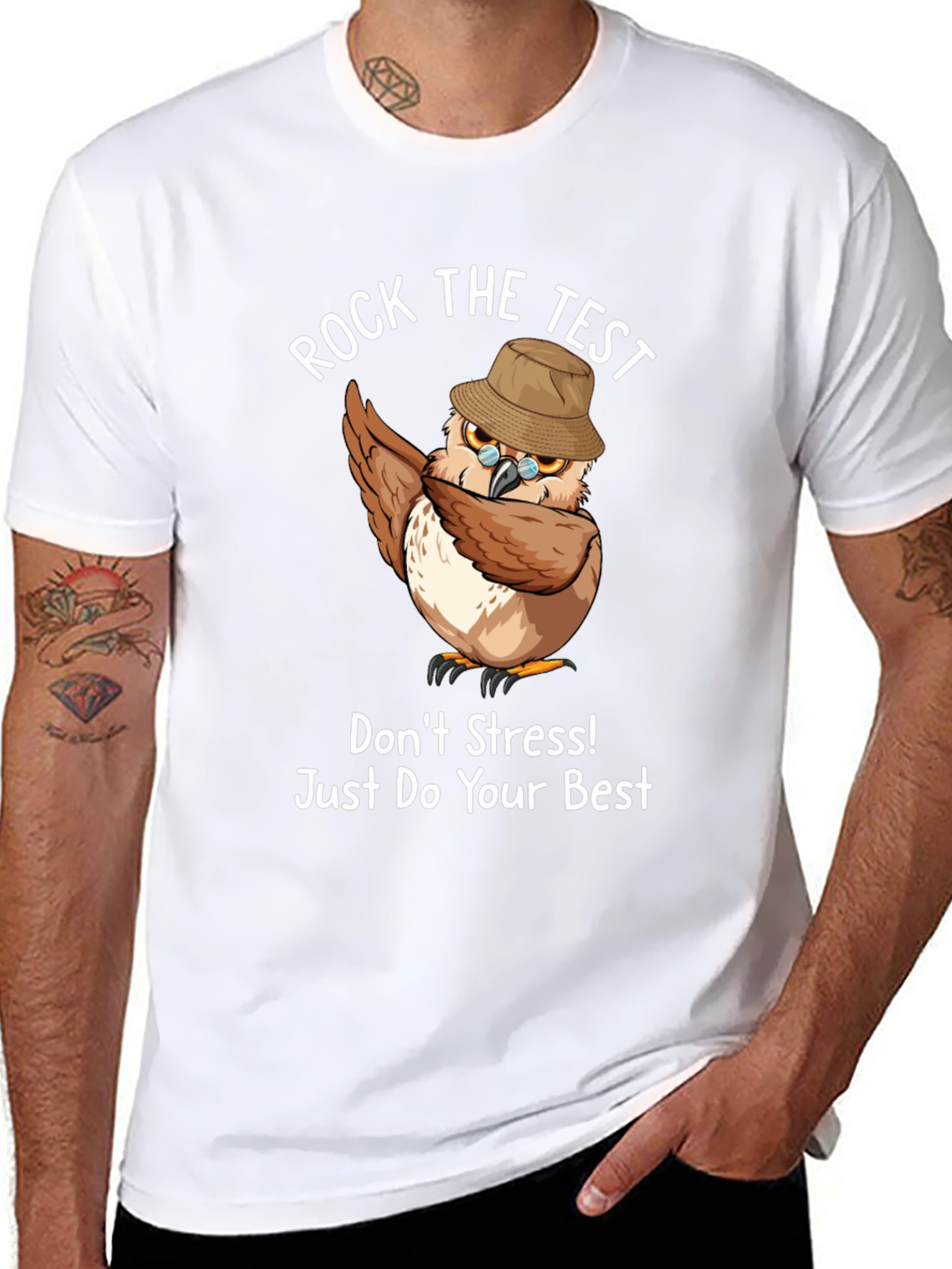 Rock The Test Owl T-Shirt