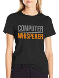 Computer Whisperer Graphic Tee - Black
