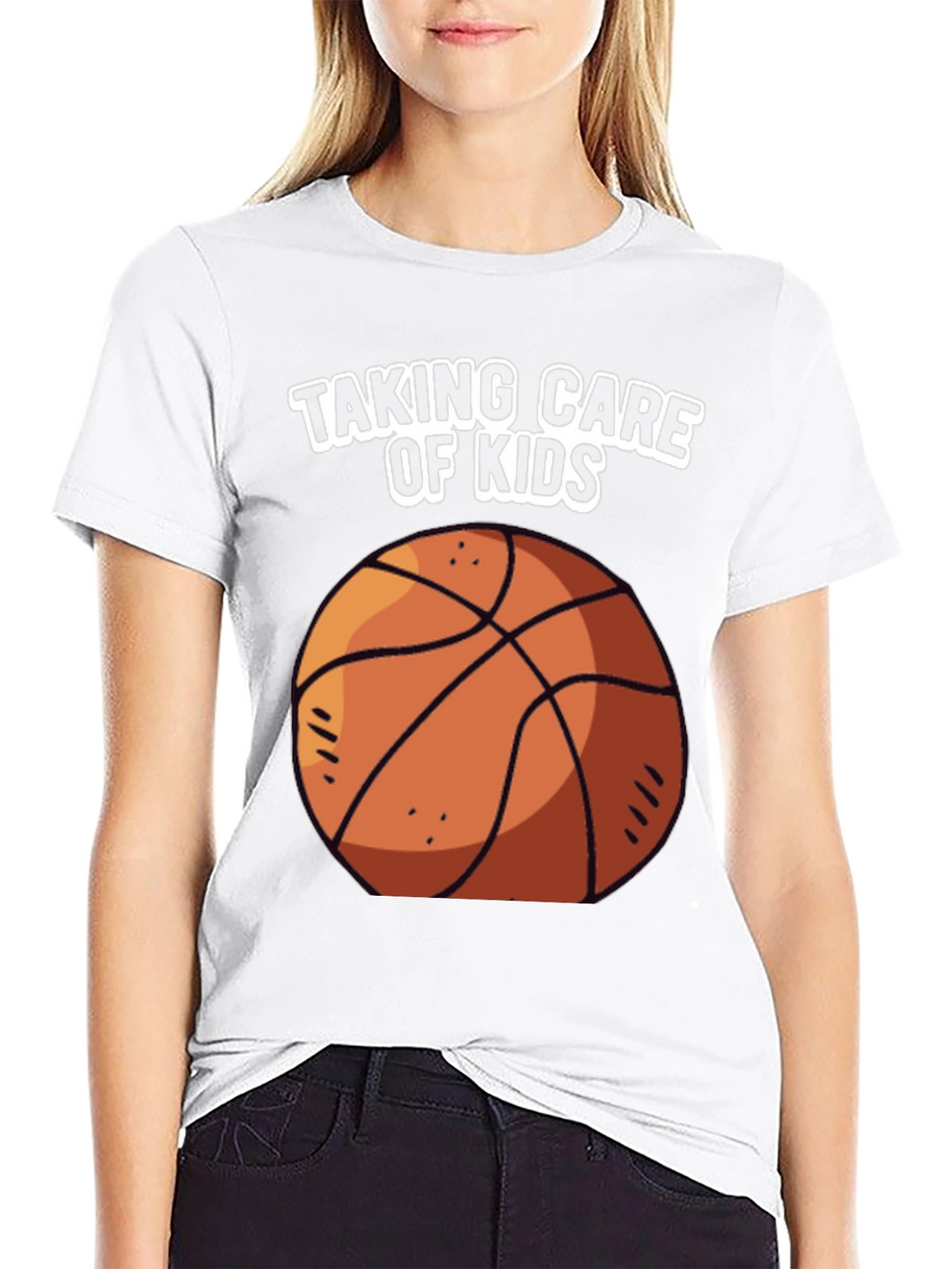 Taking Care of Kids Basketball Graphic T-Shirt